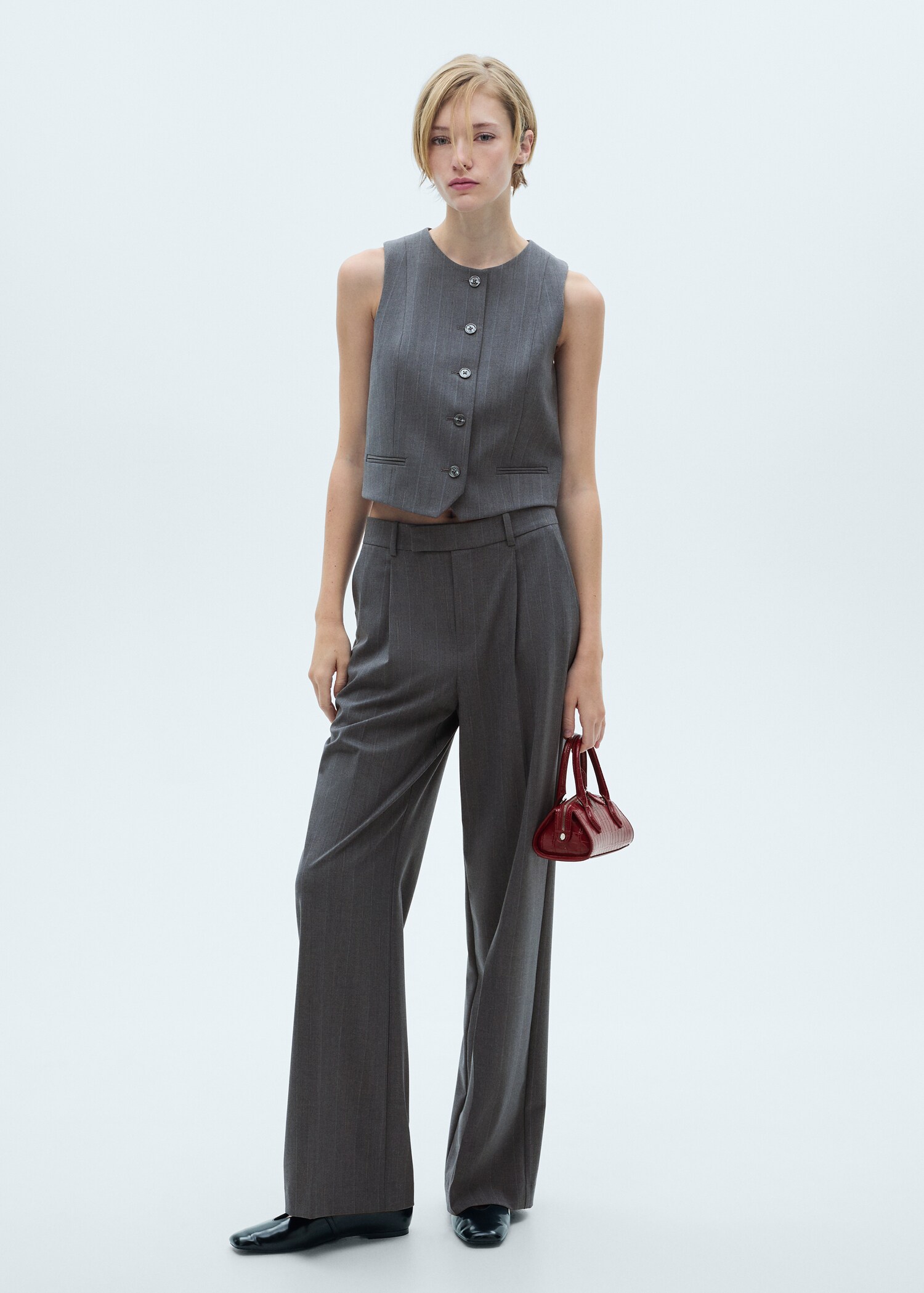 Pinstriped suit vest - General plane