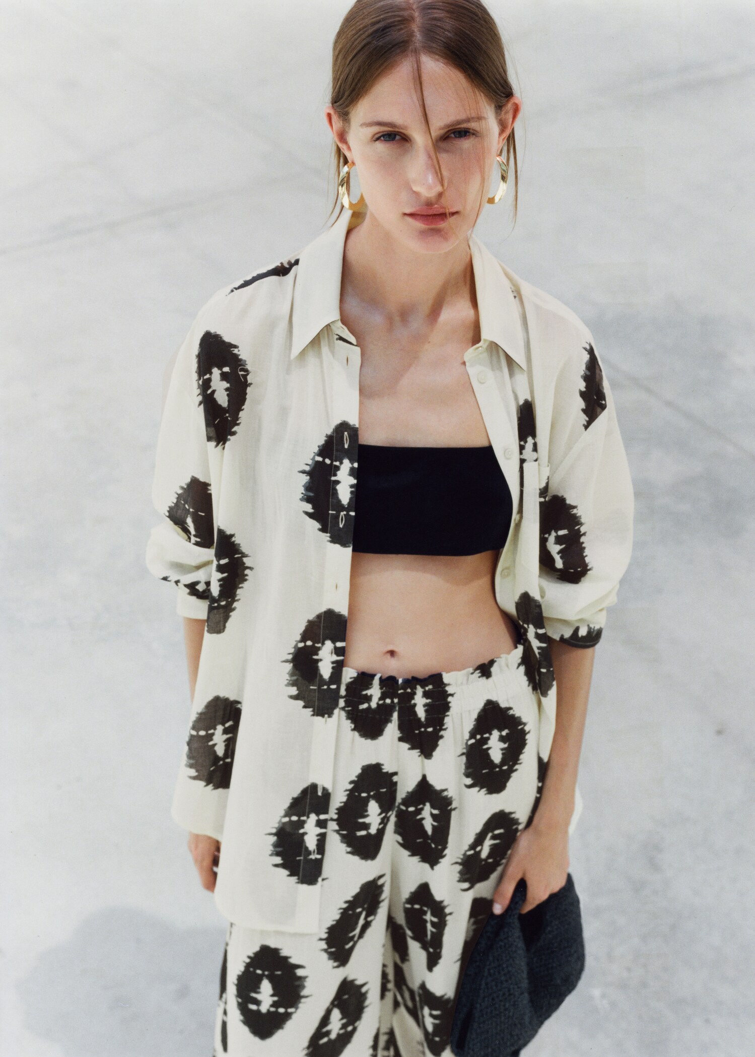 Camisa estampada semitransparente - Detalle del artículo 7