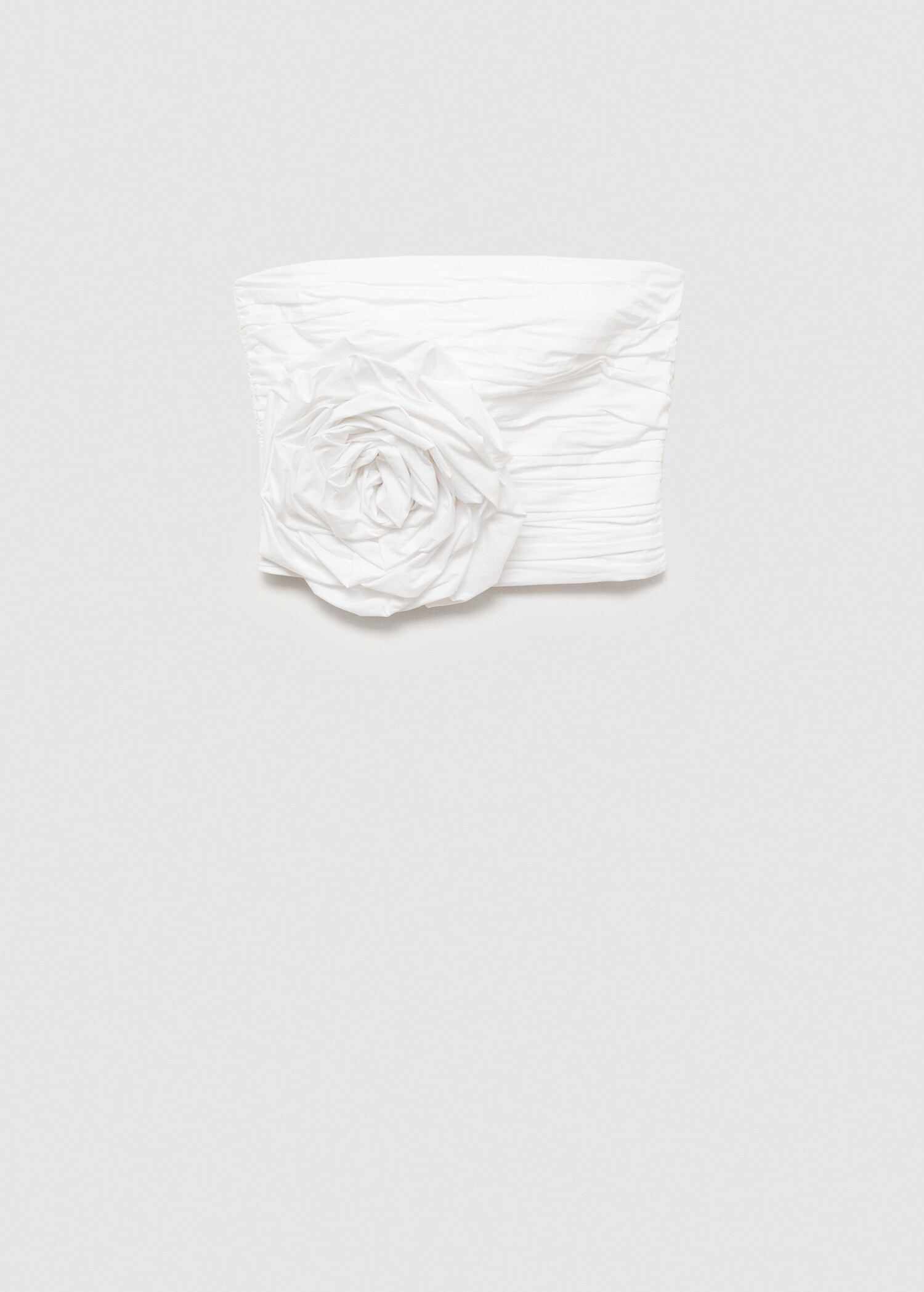 Top fruncido maxi flor - Artículo sin modelo