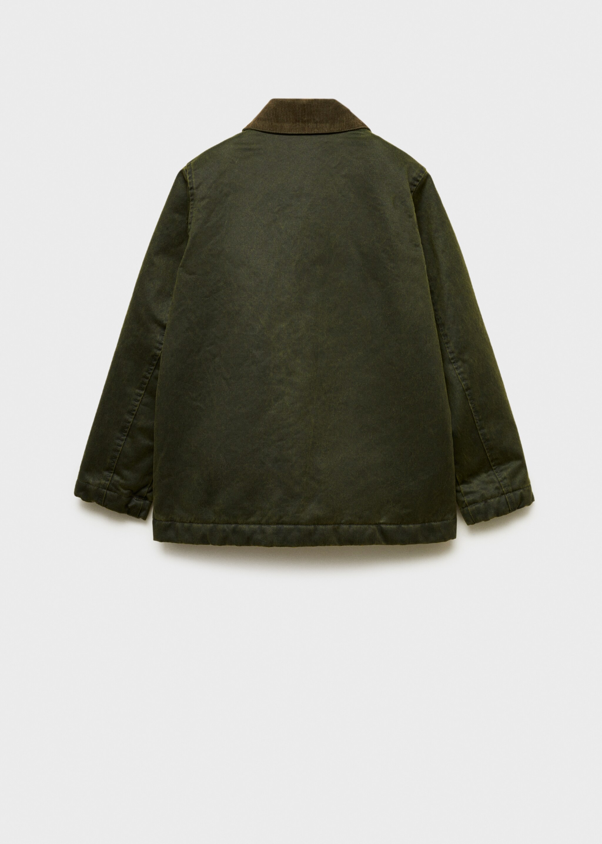 Waxed-effect parka - Reverse of the article