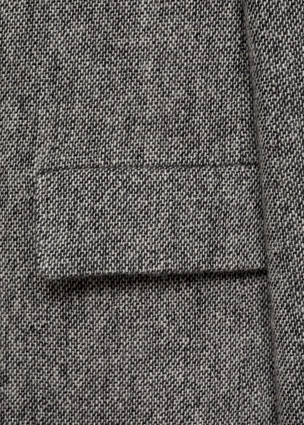 Flecked wool-blend coat