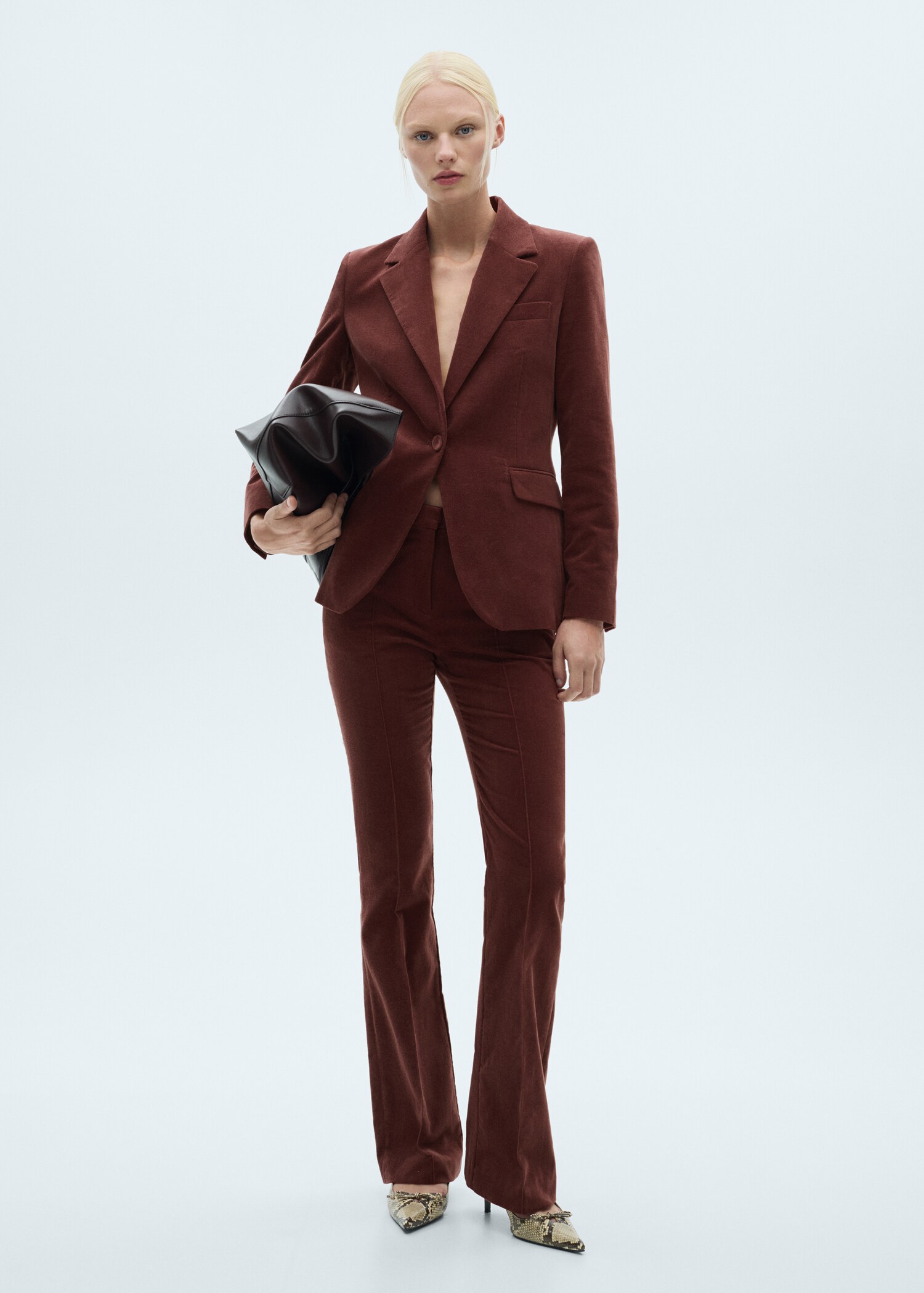 Velvet suit jacket - General plane
