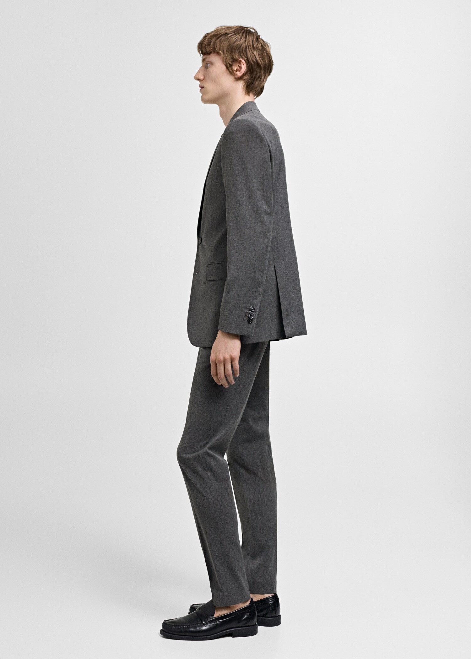 Костюмный пиджак slim fit из ткани стретч - Деталь изделия 2