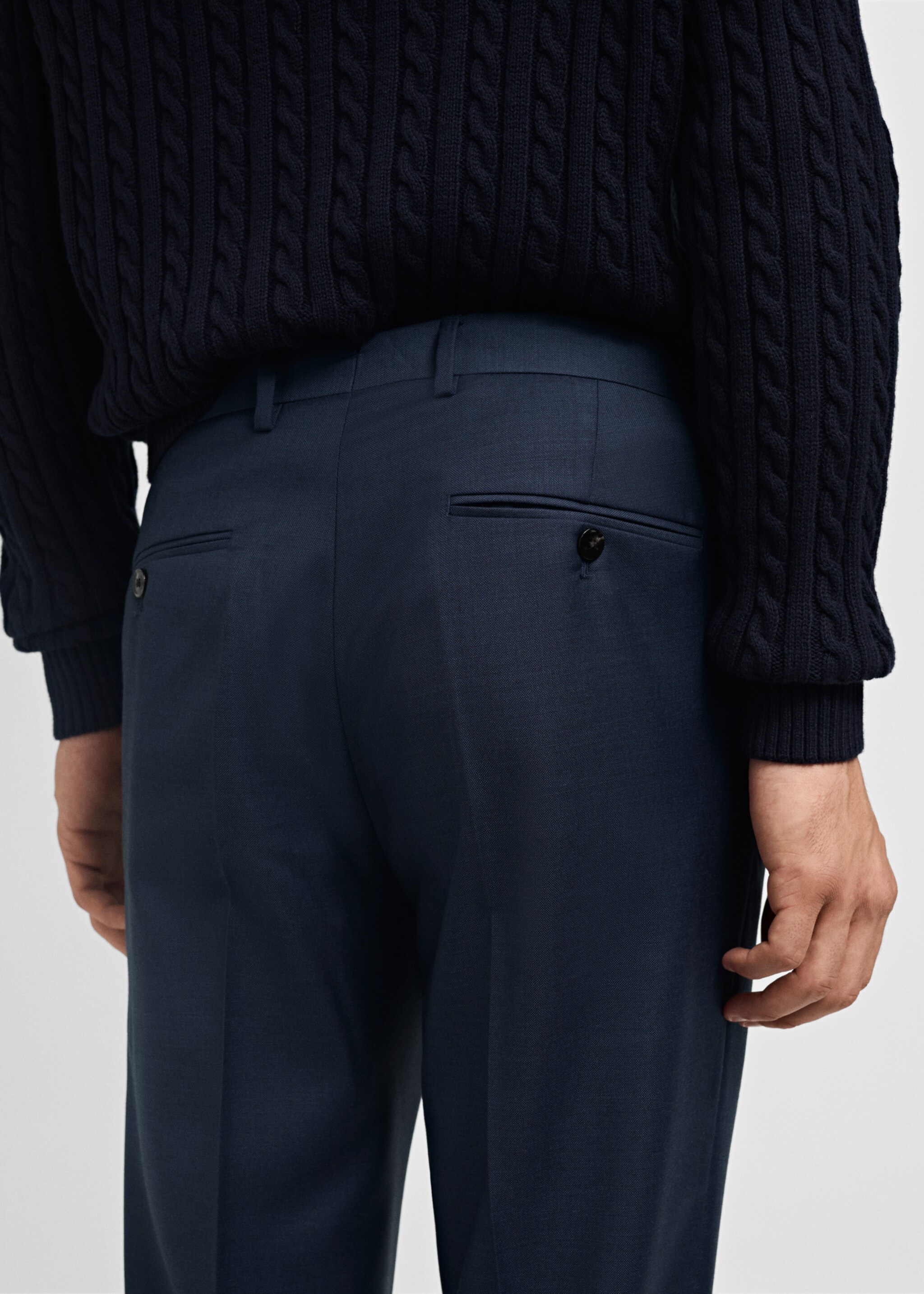 Pantalon costume Venecia 100 % laine vierge - Détail de l'article 4