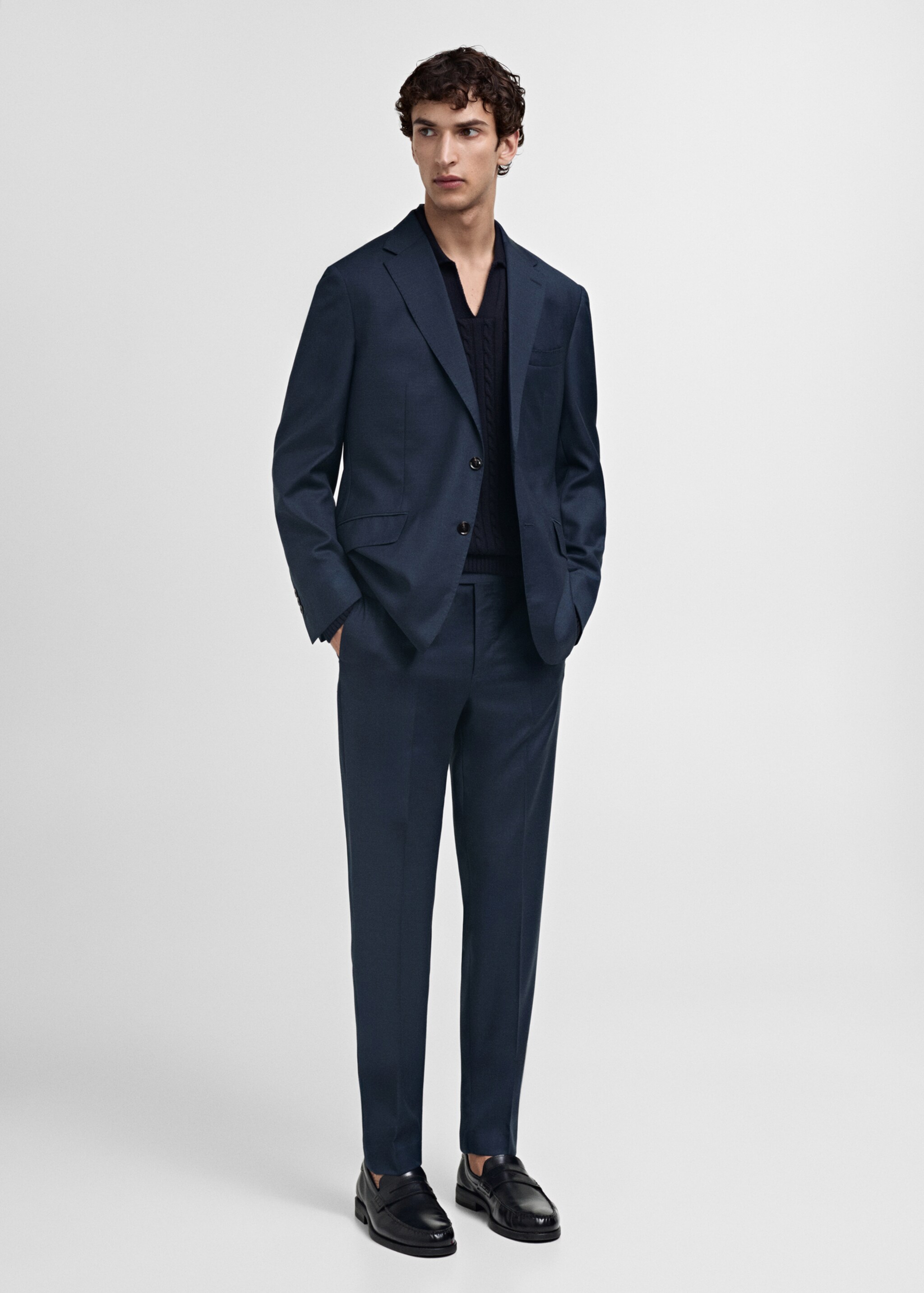 Pantalon costume Venecia 100 % laine vierge - Plan général