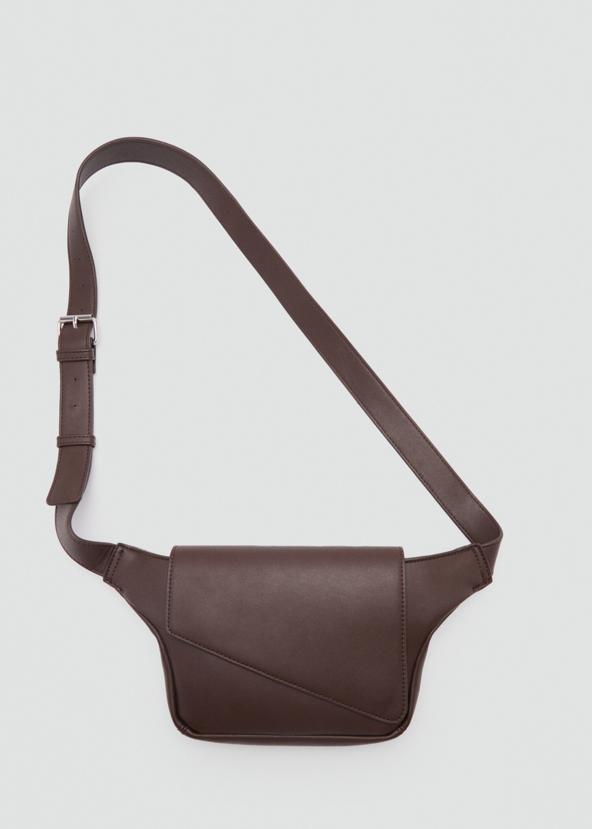 Tumbled leather effect fanny pack shoulder bag - Article without model