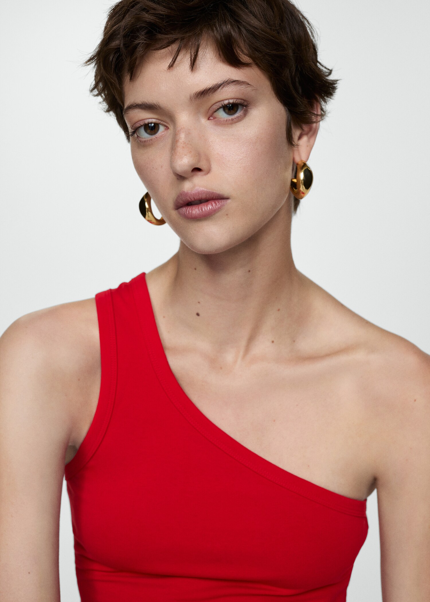 Asymmetrical cotton top - Details of the article 1