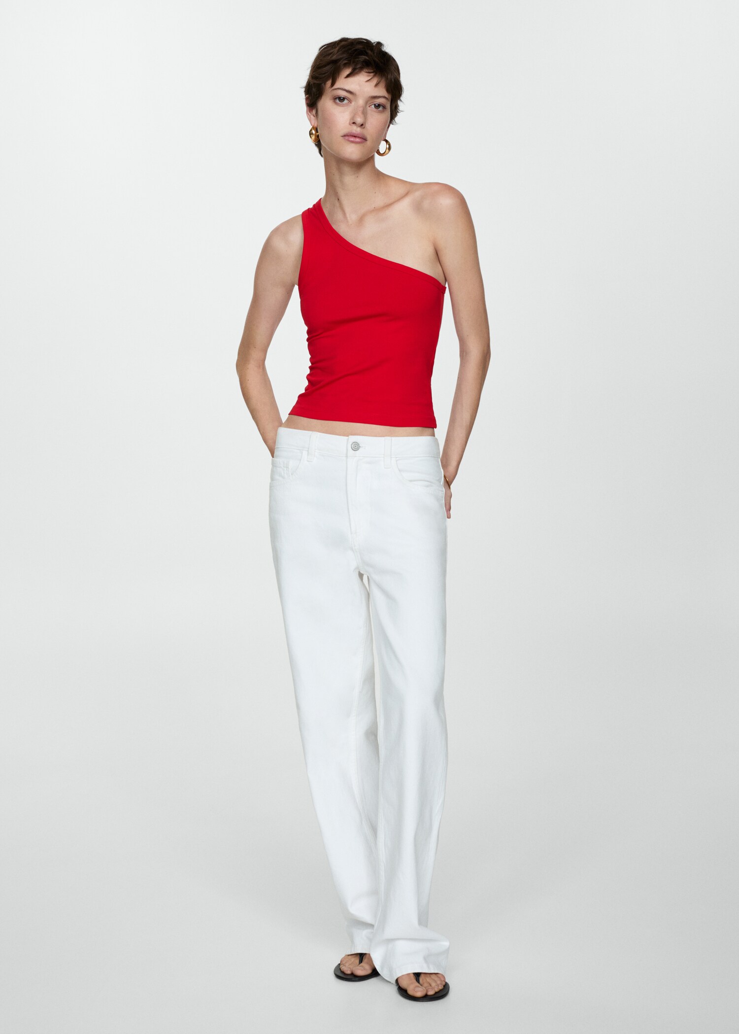Asymmetrical cotton top - General plane