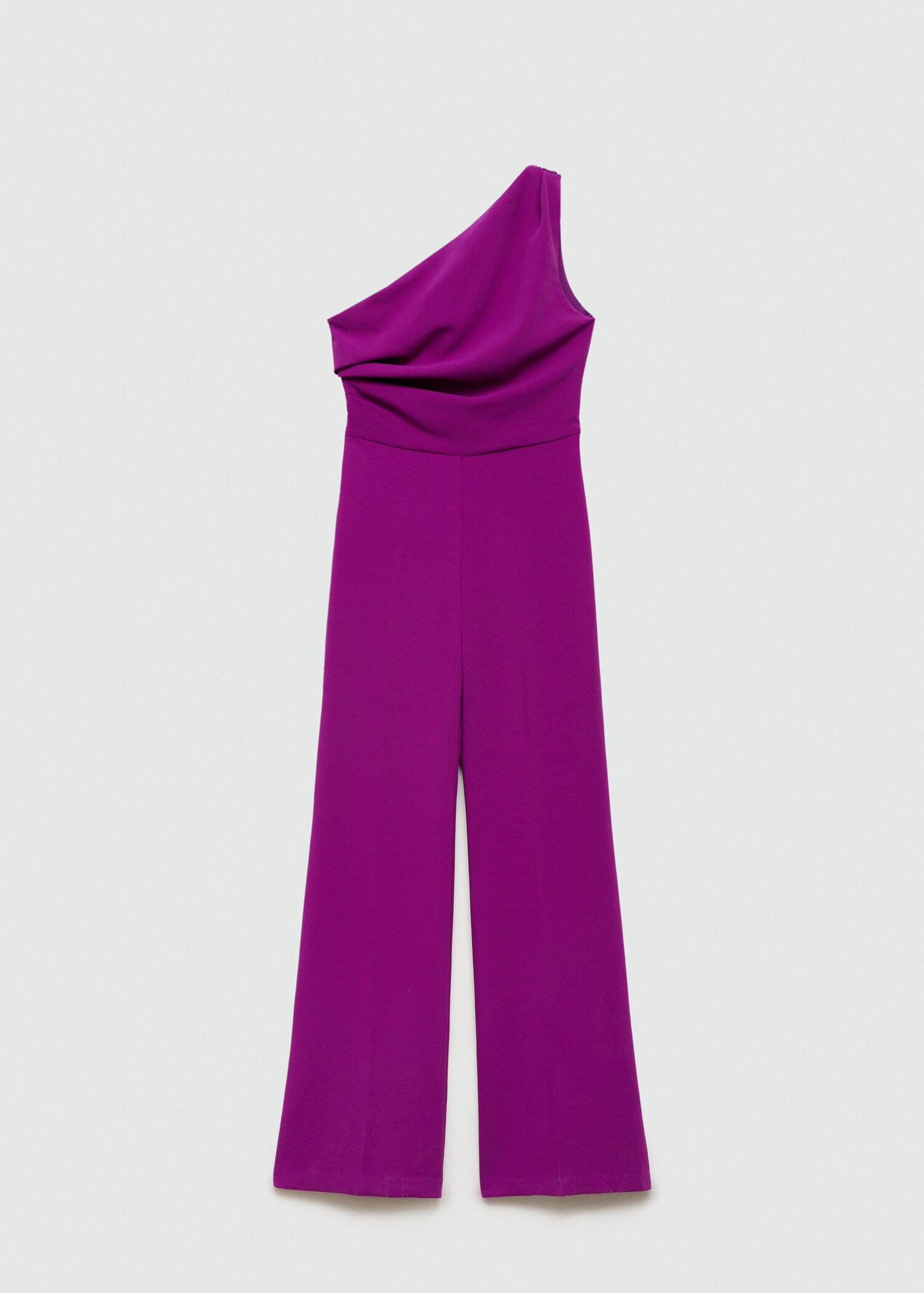 Drape detaylı asimetrik tulum - Modelsiz ürün