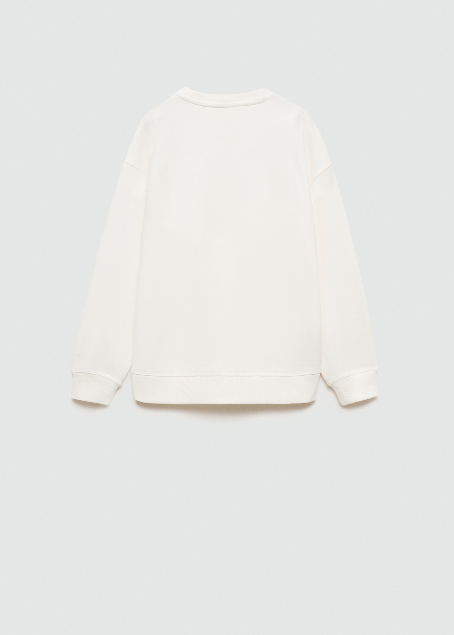 Printed cotton sweatshirt - Reverse of the article