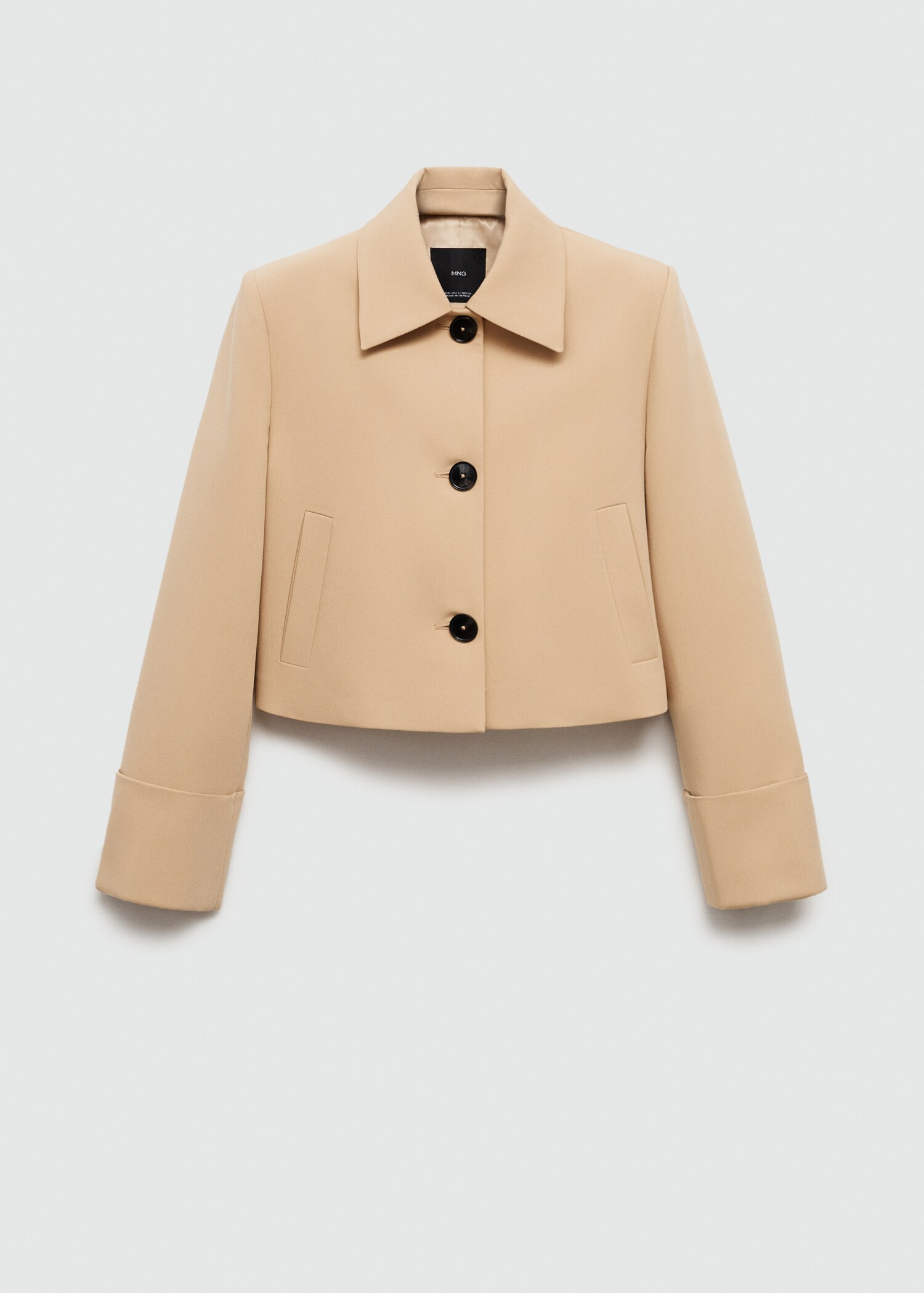Structured jacket with buttons - Article without model