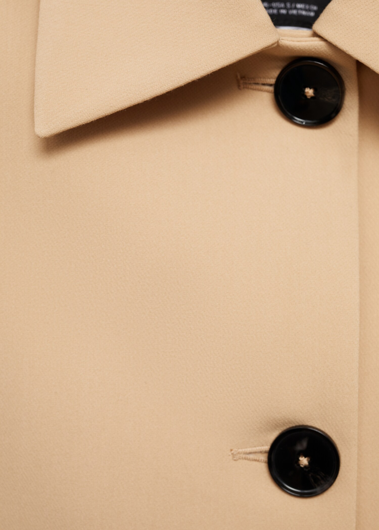 Structured jacket with buttons - Details of the article 0