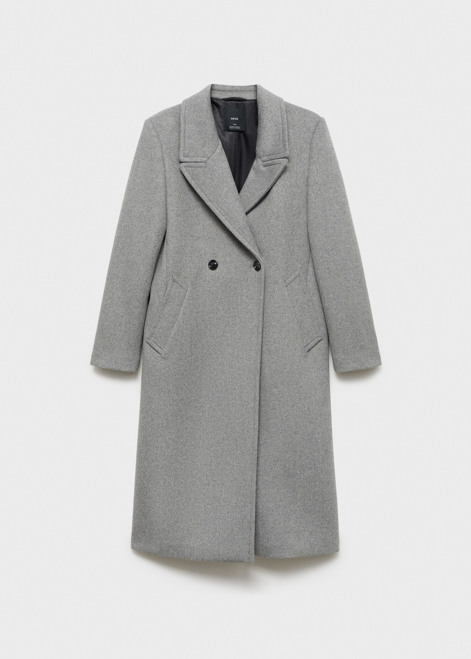 Lapels wool coat - Article without model