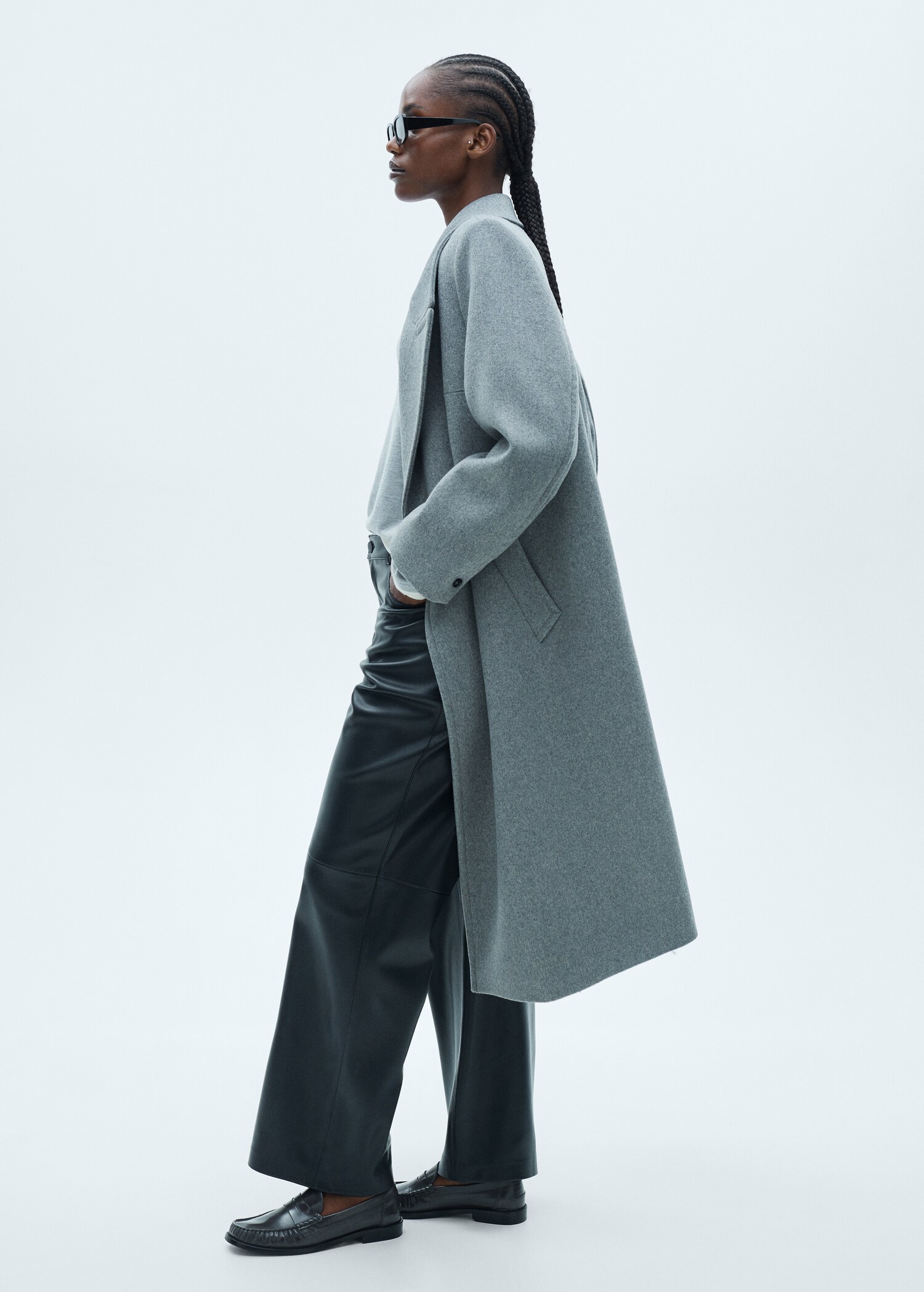 Lapels wool coat - Details of the article 3