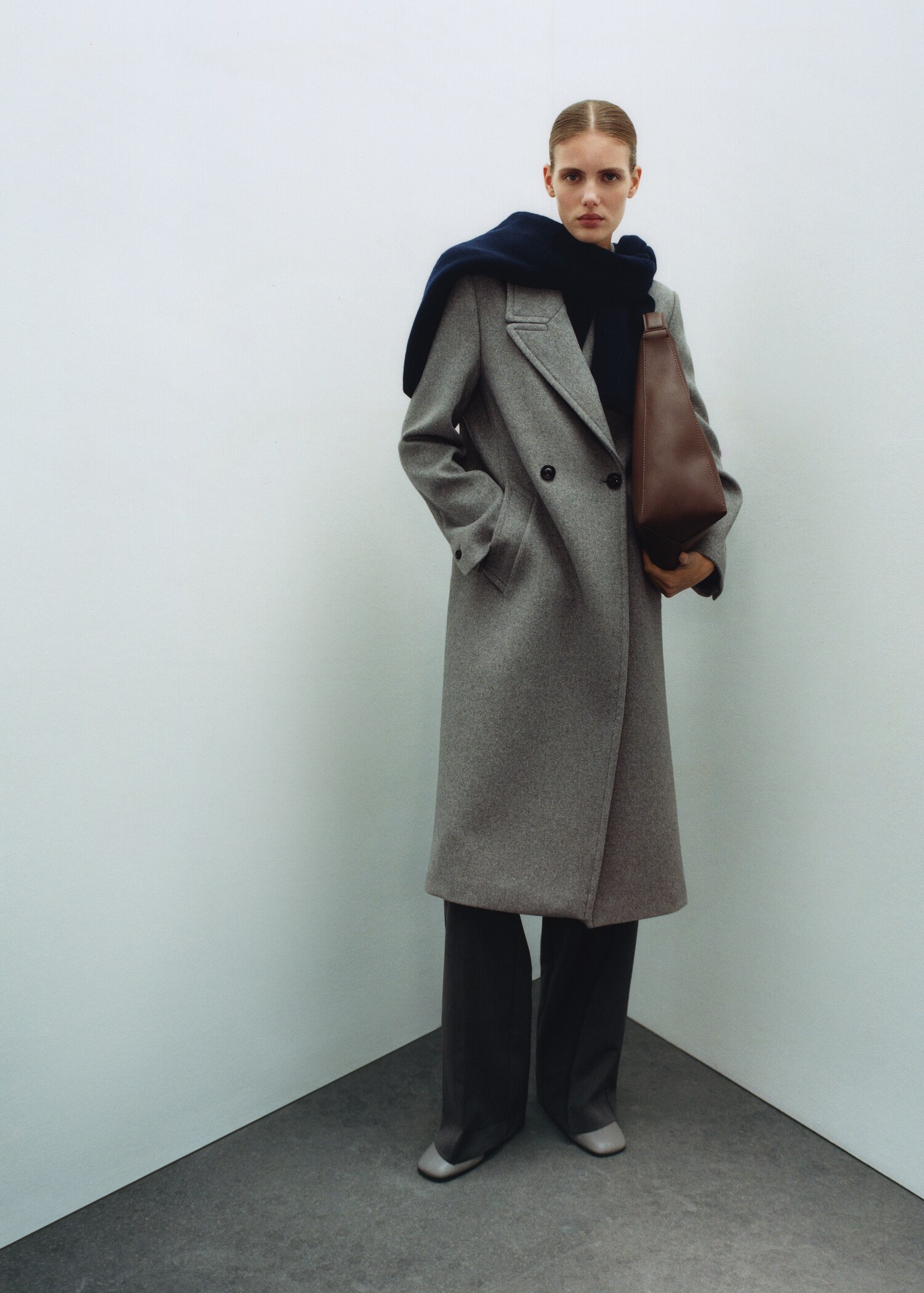 Lapels wool coat - Details of the article 6