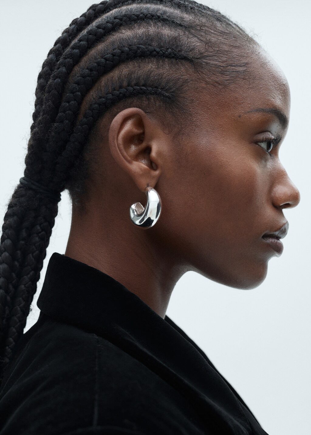 Structured velvet blazer