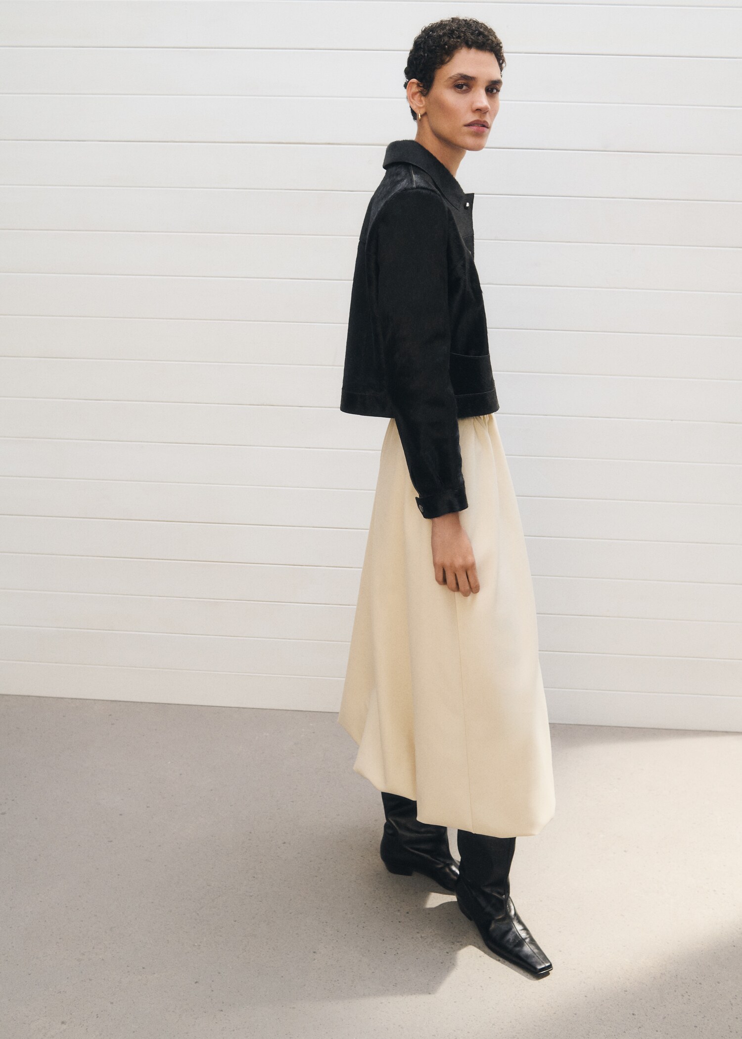 Veste cuir imitation fourrure - Détail de l'article 6