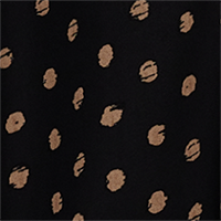Thumbnail of Polka-dot shirt dress with knot detail - Black