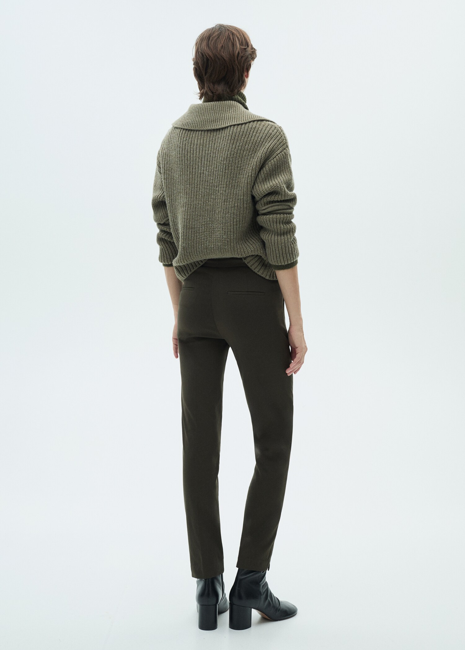 Crop skinny trousers - Reverse of the article