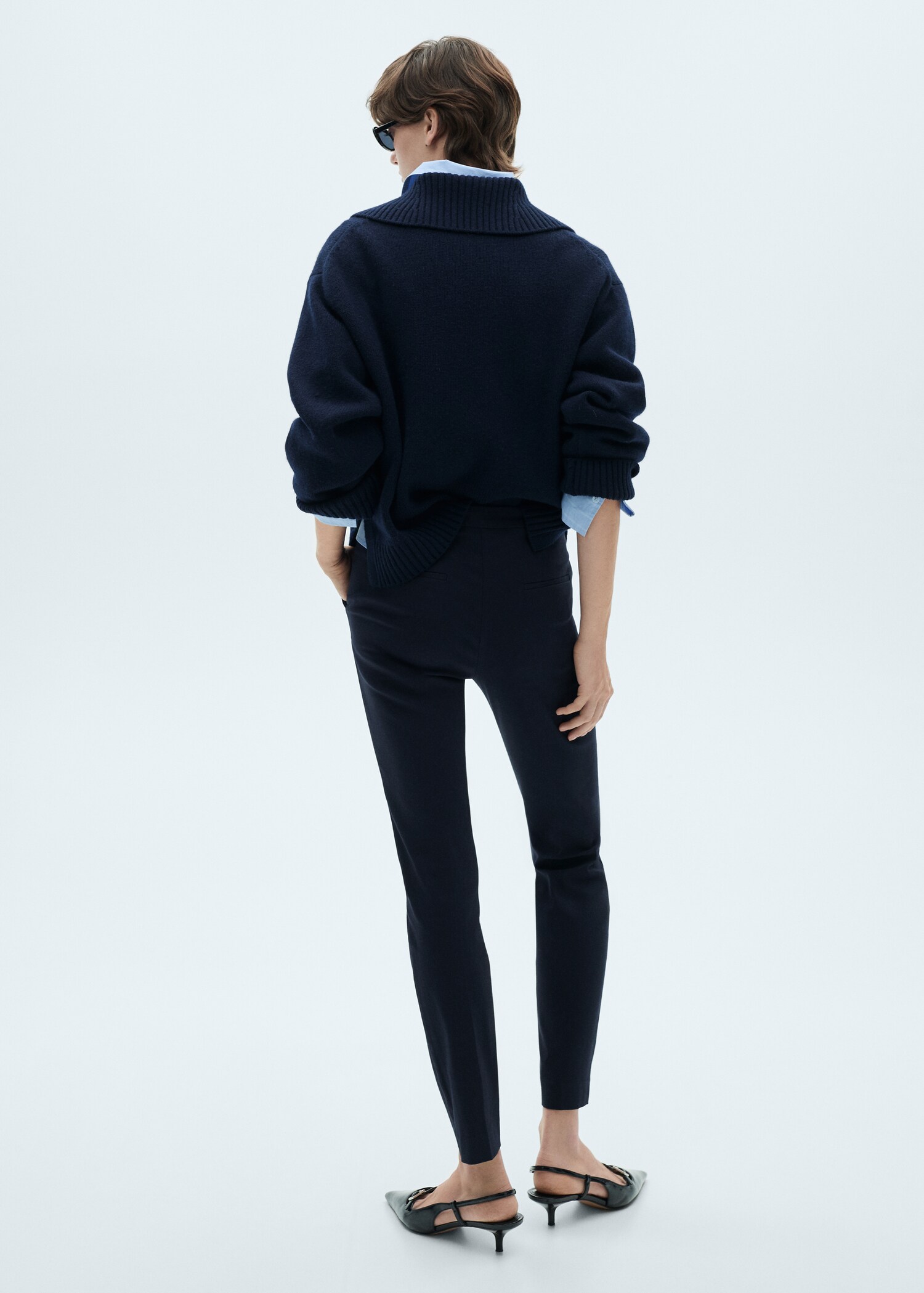 Crop skinny trousers - Reverse of the article