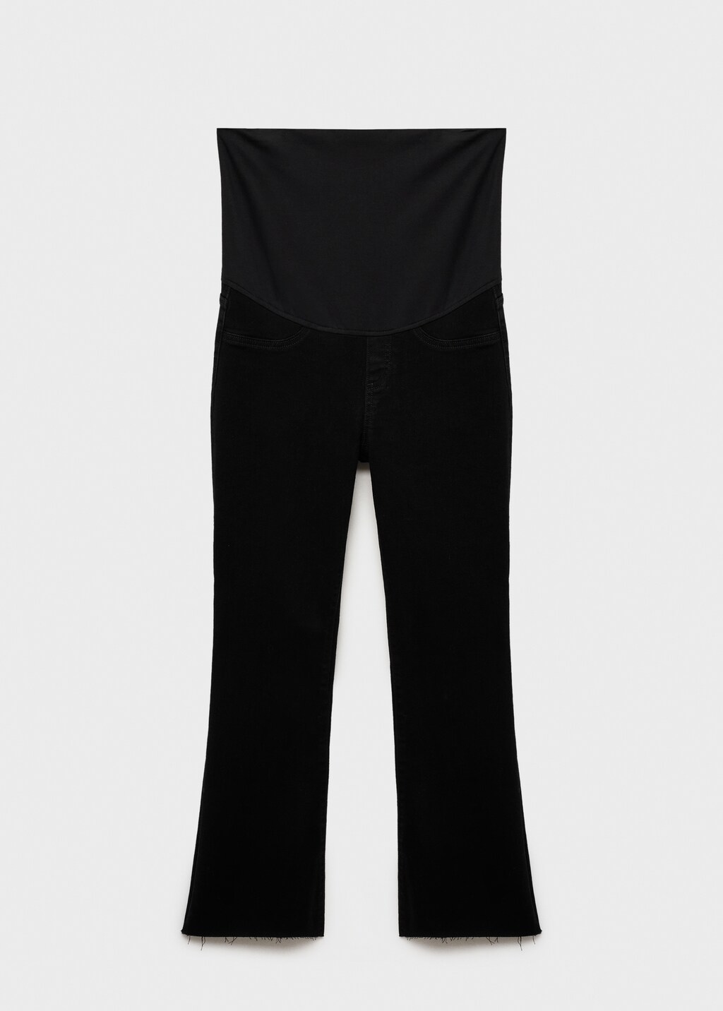 Maternity flared cropped jeans