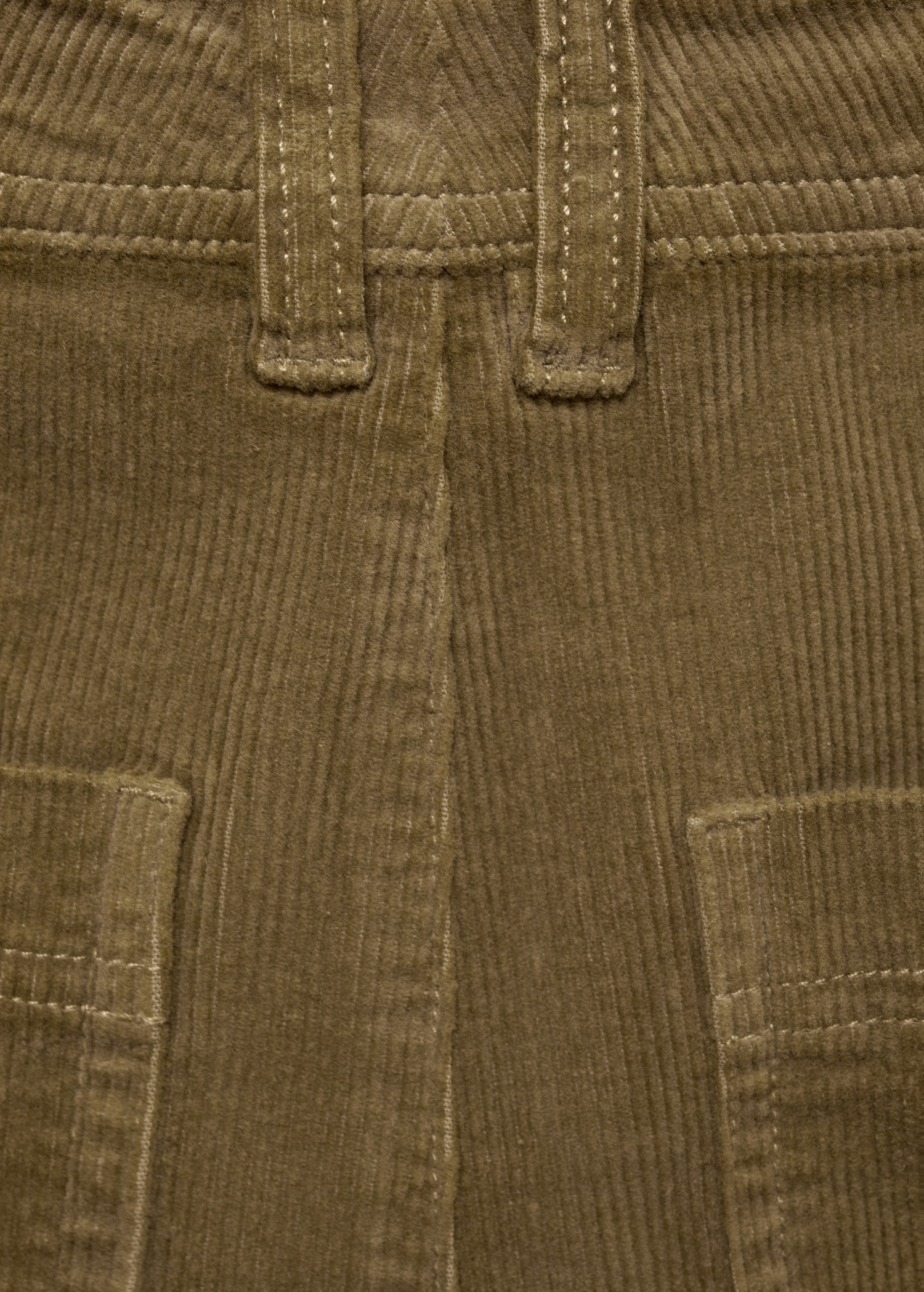 Pantalon Catherin style jupe-culotte velours côtelé - Détail de l'article 0