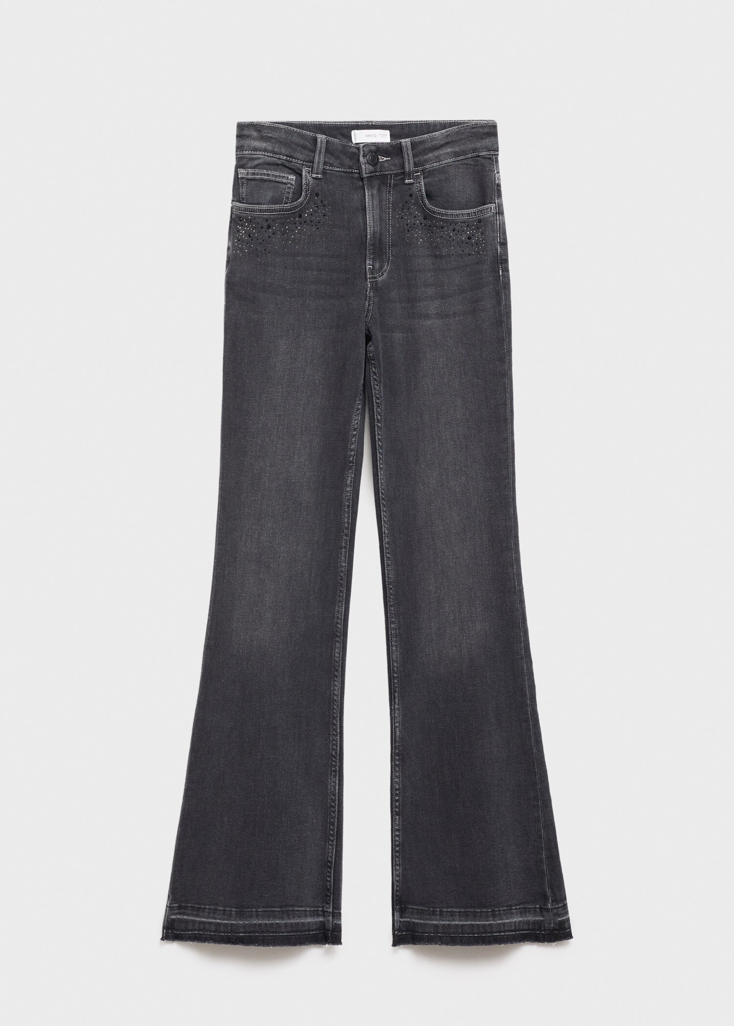Jeans flare strass - Articolo senza modello