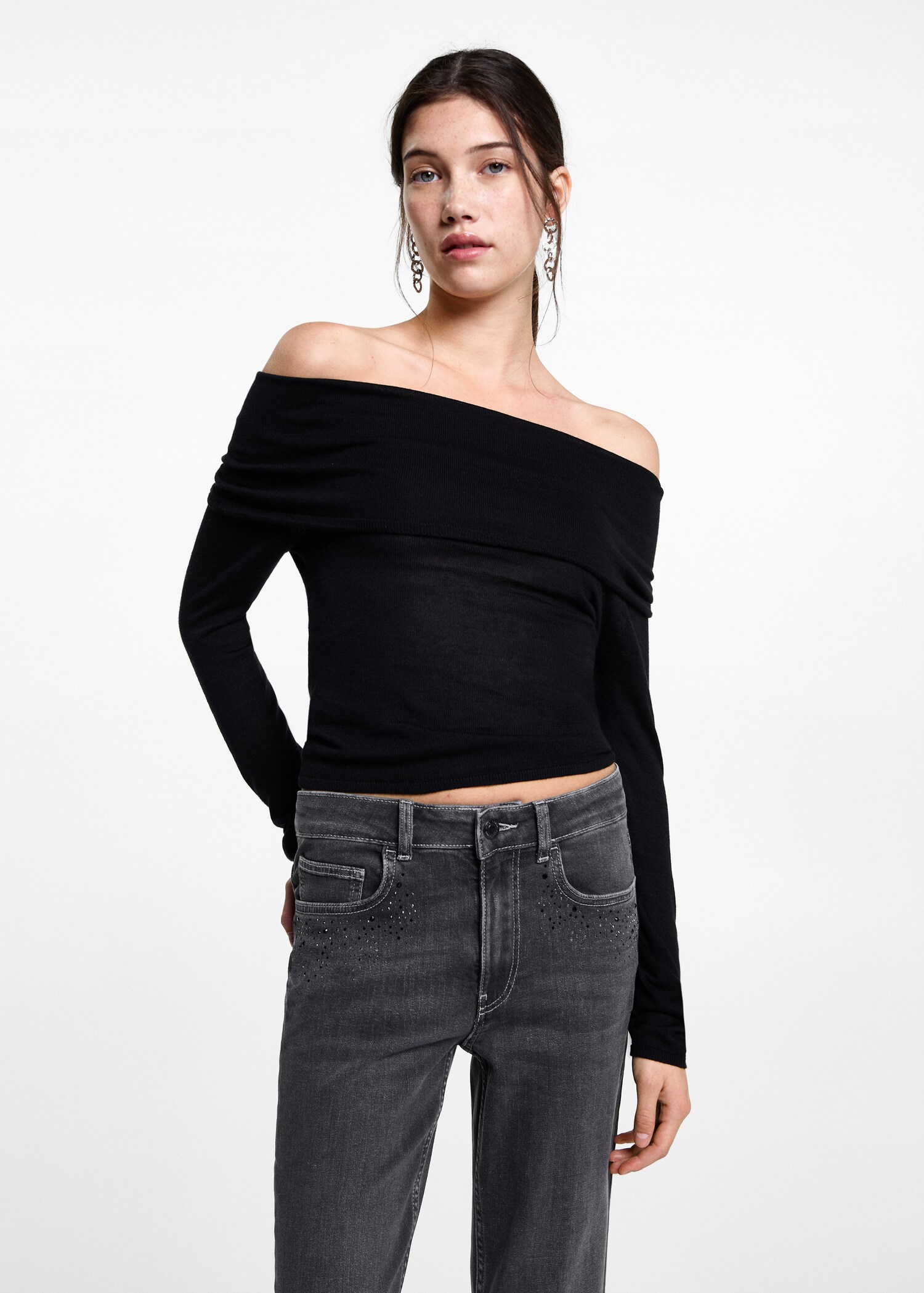 Jeans flare strass - Dettaglio dell'articolo 1
