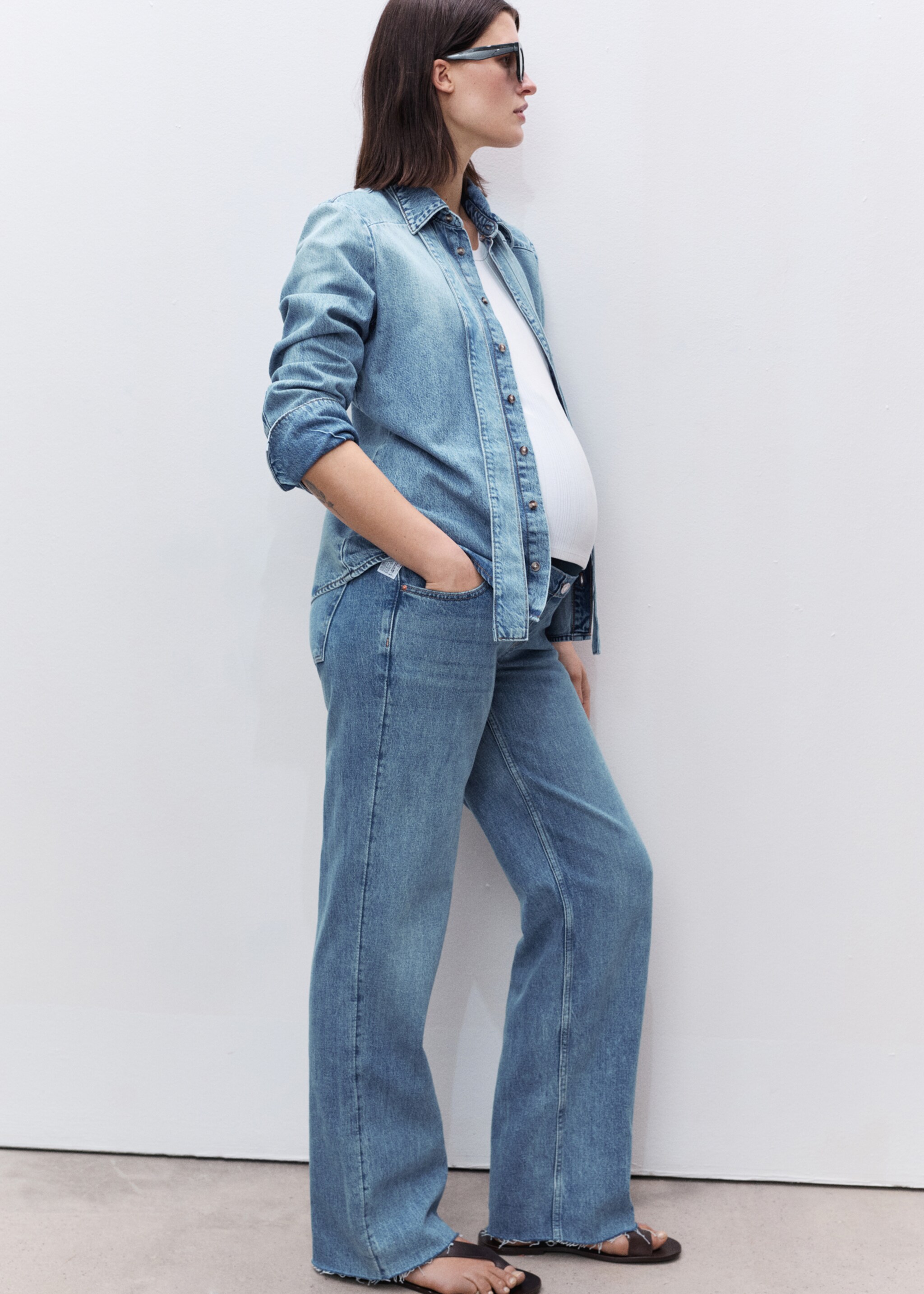 Maternity wideleg jeans - Details of the article 2