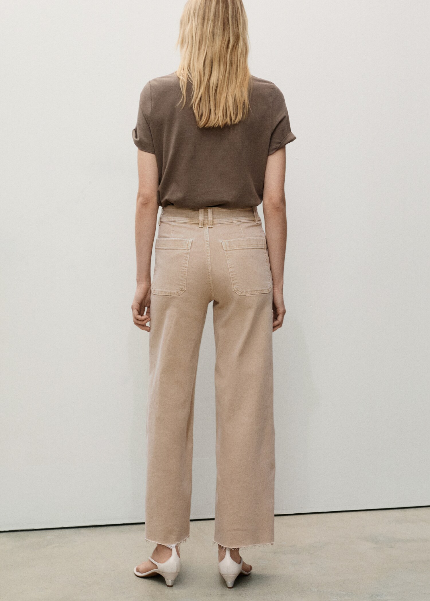 Culotte-Jeans mit hohem Bund Catherin - Rückseite des Artikels