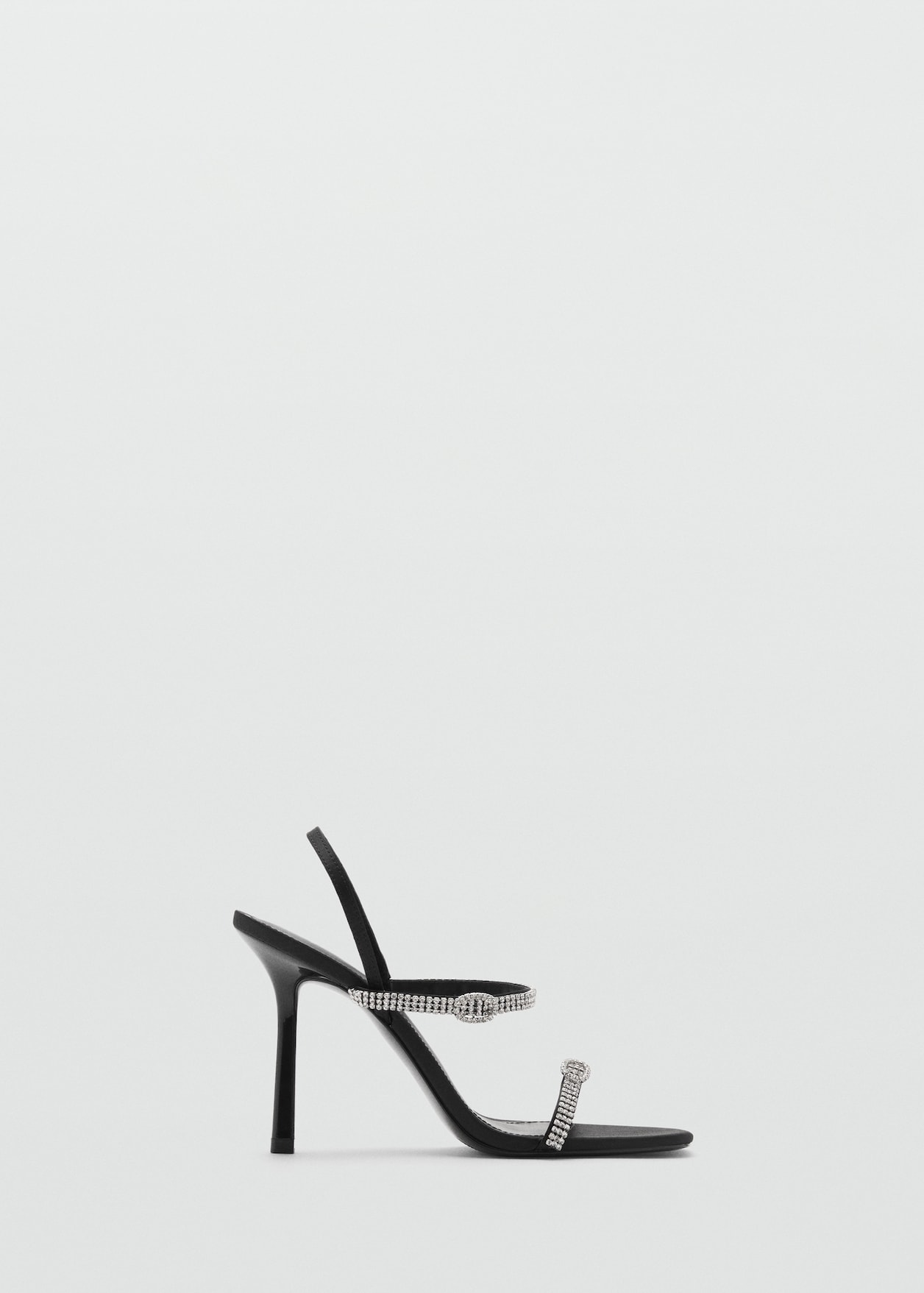 Heeled sandal with strass strap women mango united kingdom