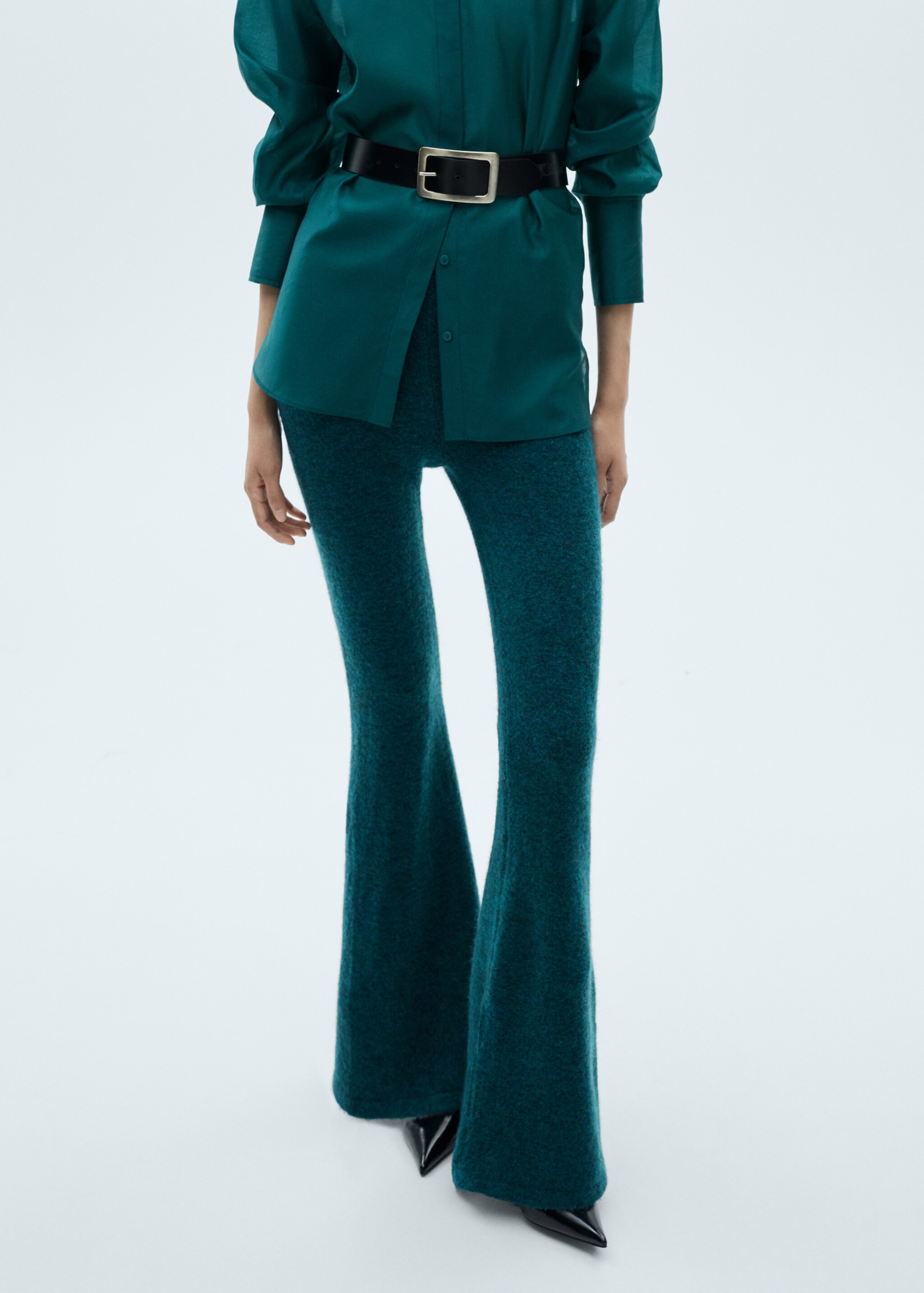 Pantalon évasé maille - Détail de l'article 1