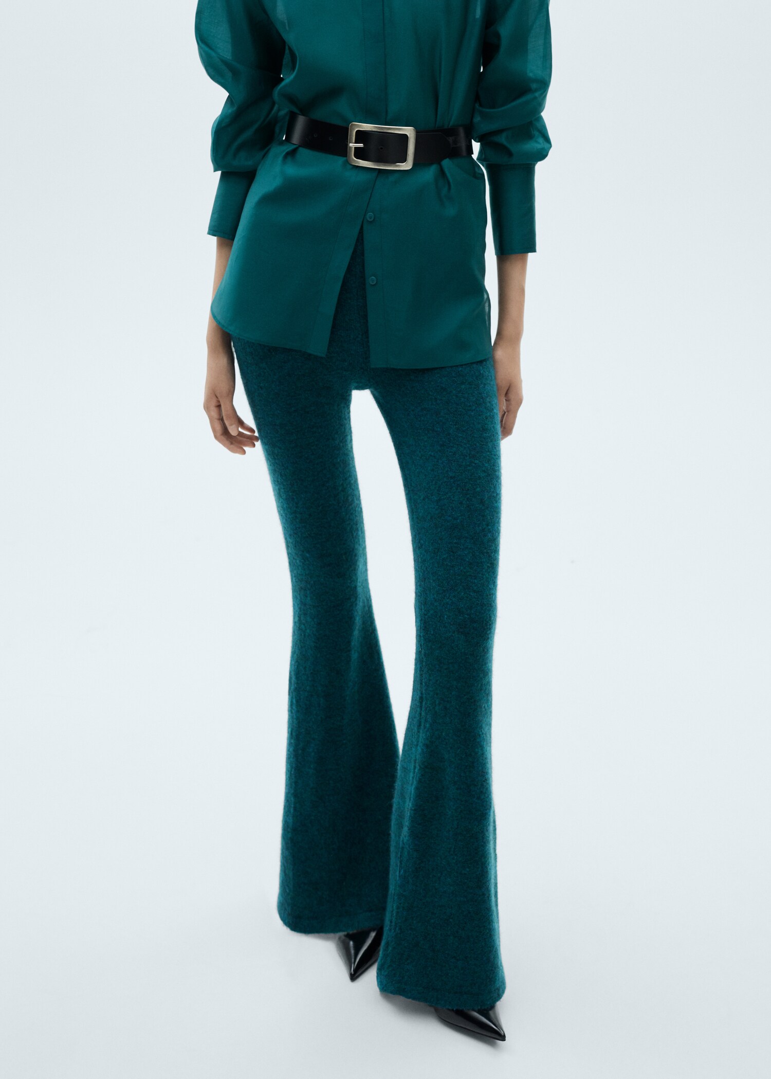 Pantalon évasé maille - Détail de l'article 1