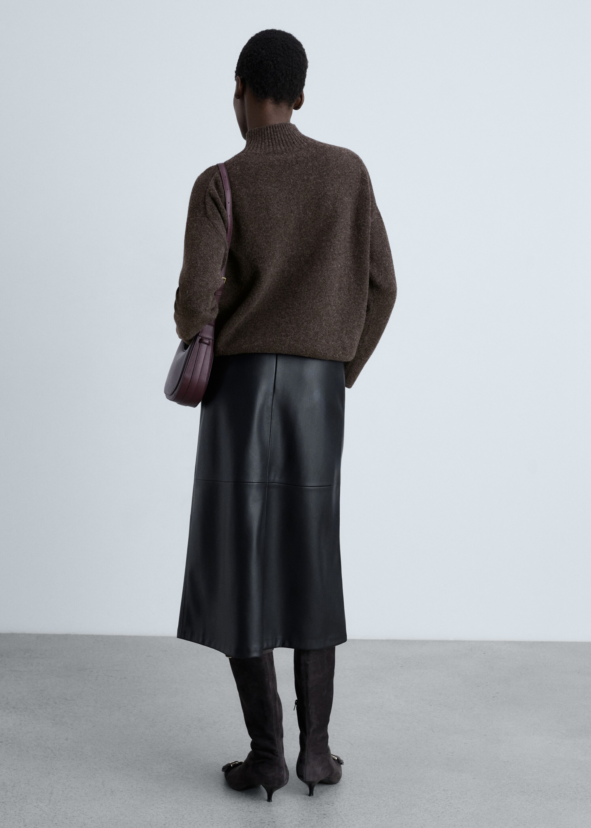 Pull-over coutures col montant - Verso de l’article
