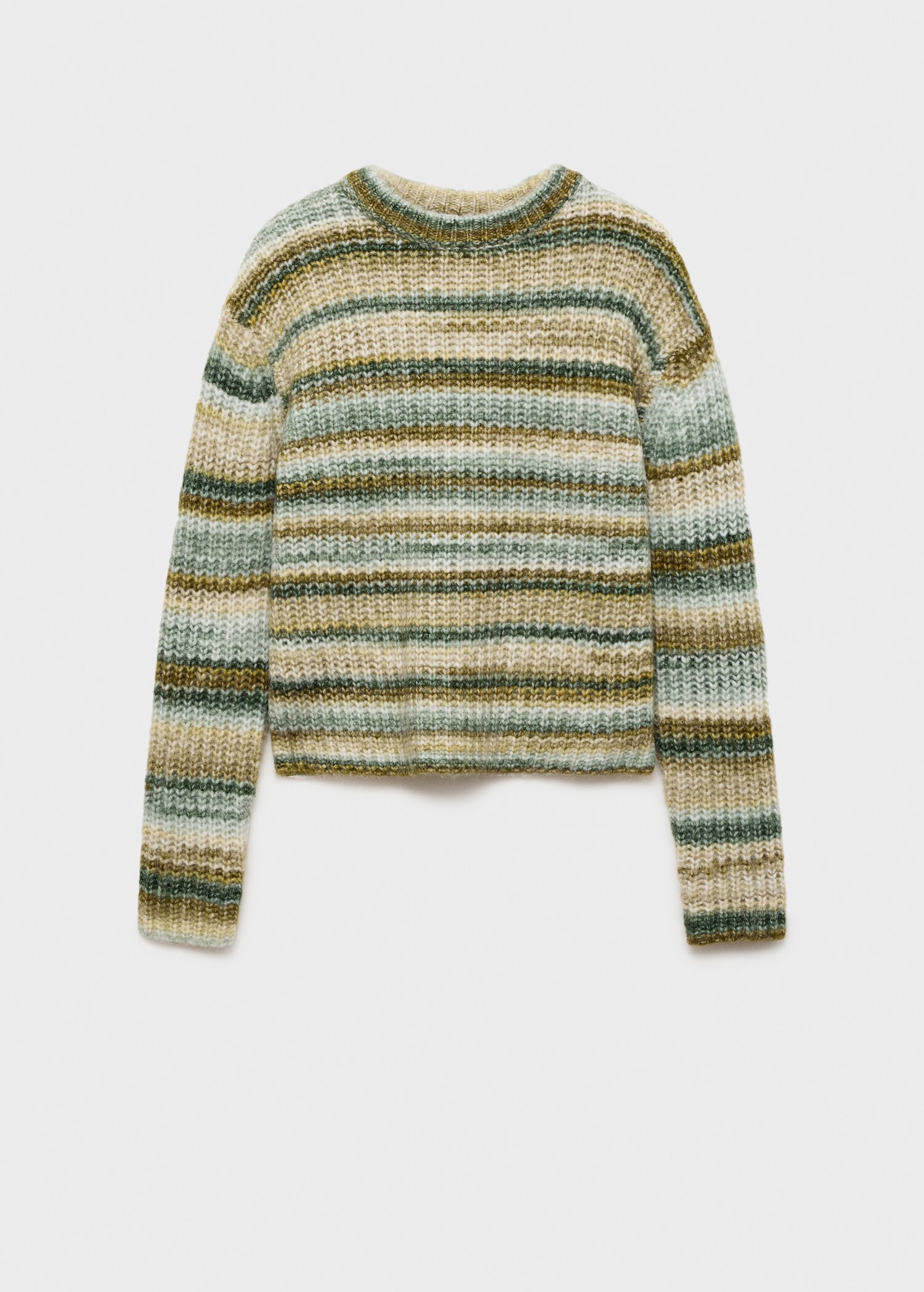Round-neck striped sweater - Article without model