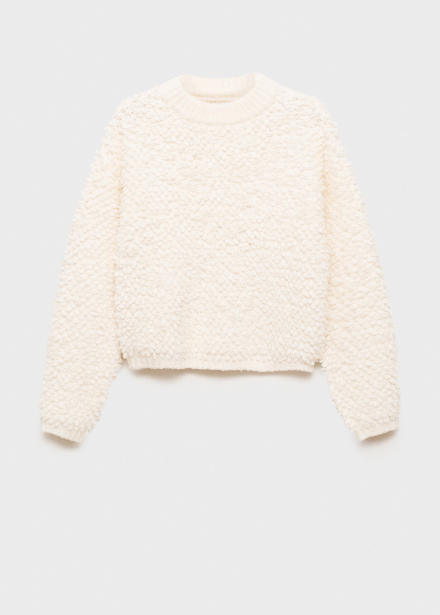 Jersey bouclé cuello redondo - Artículo sin modelo