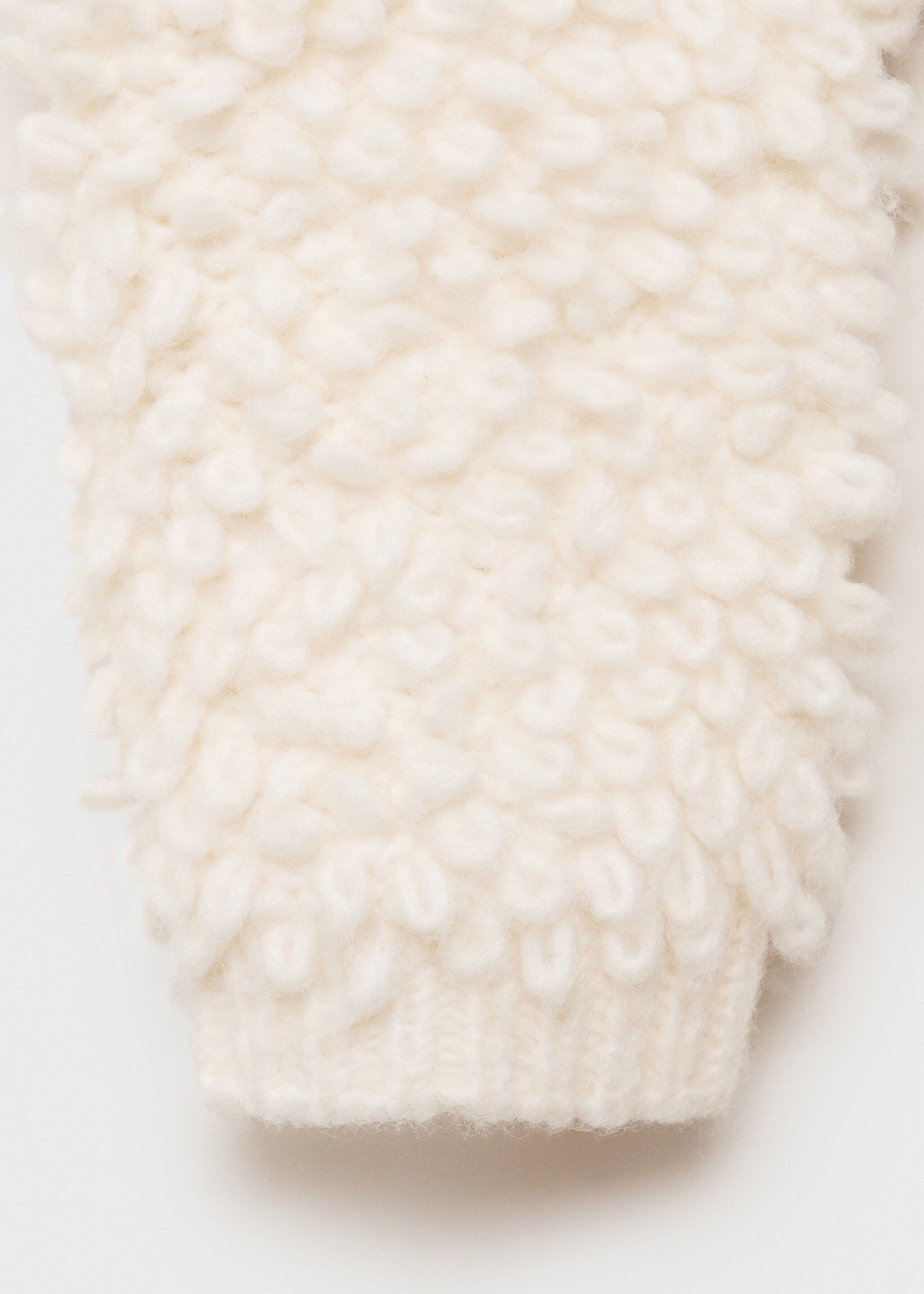 Round-neck bouclé sweater - Details of the article 0