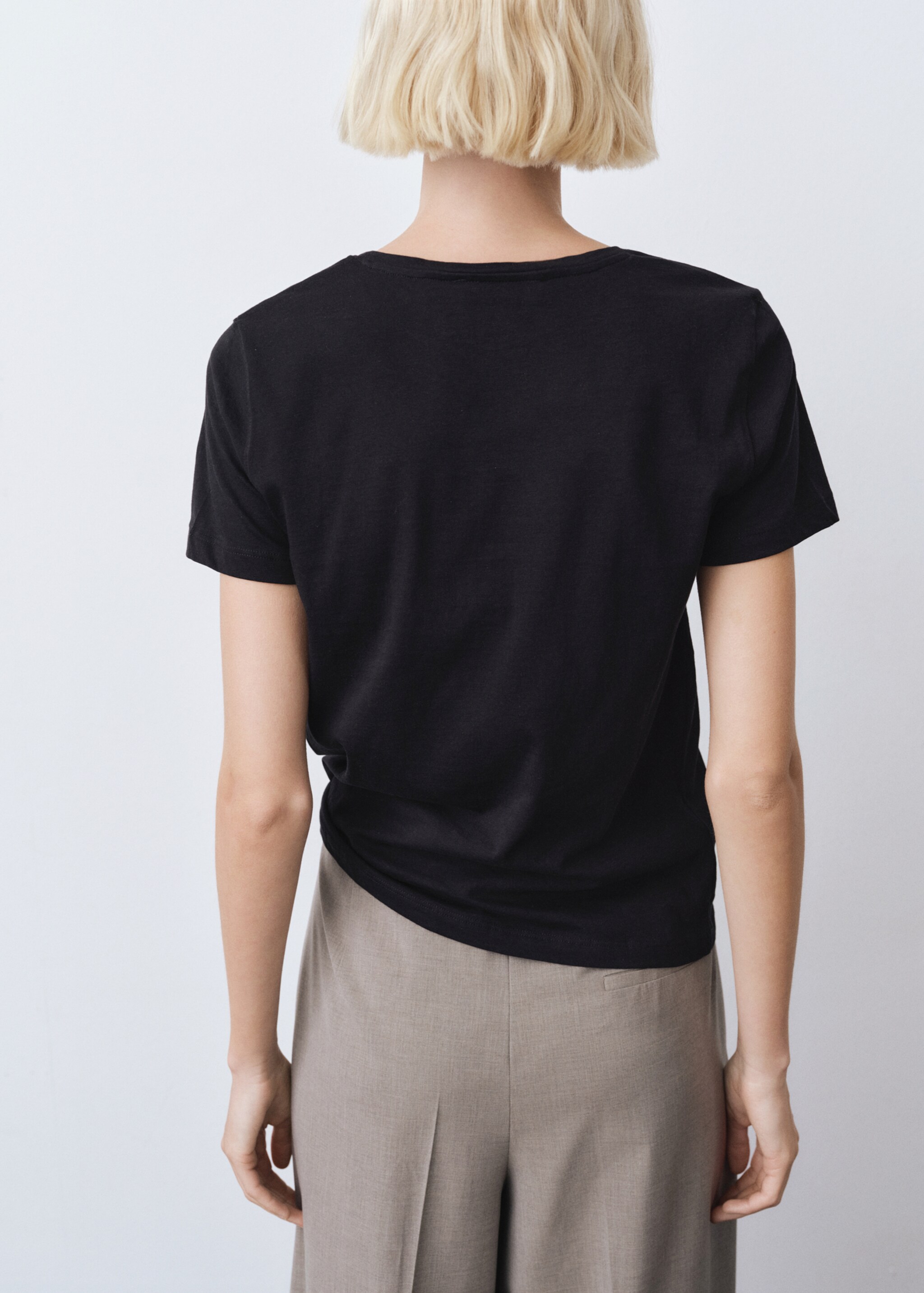 T-shirt coton manches courtes - Verso de l’article