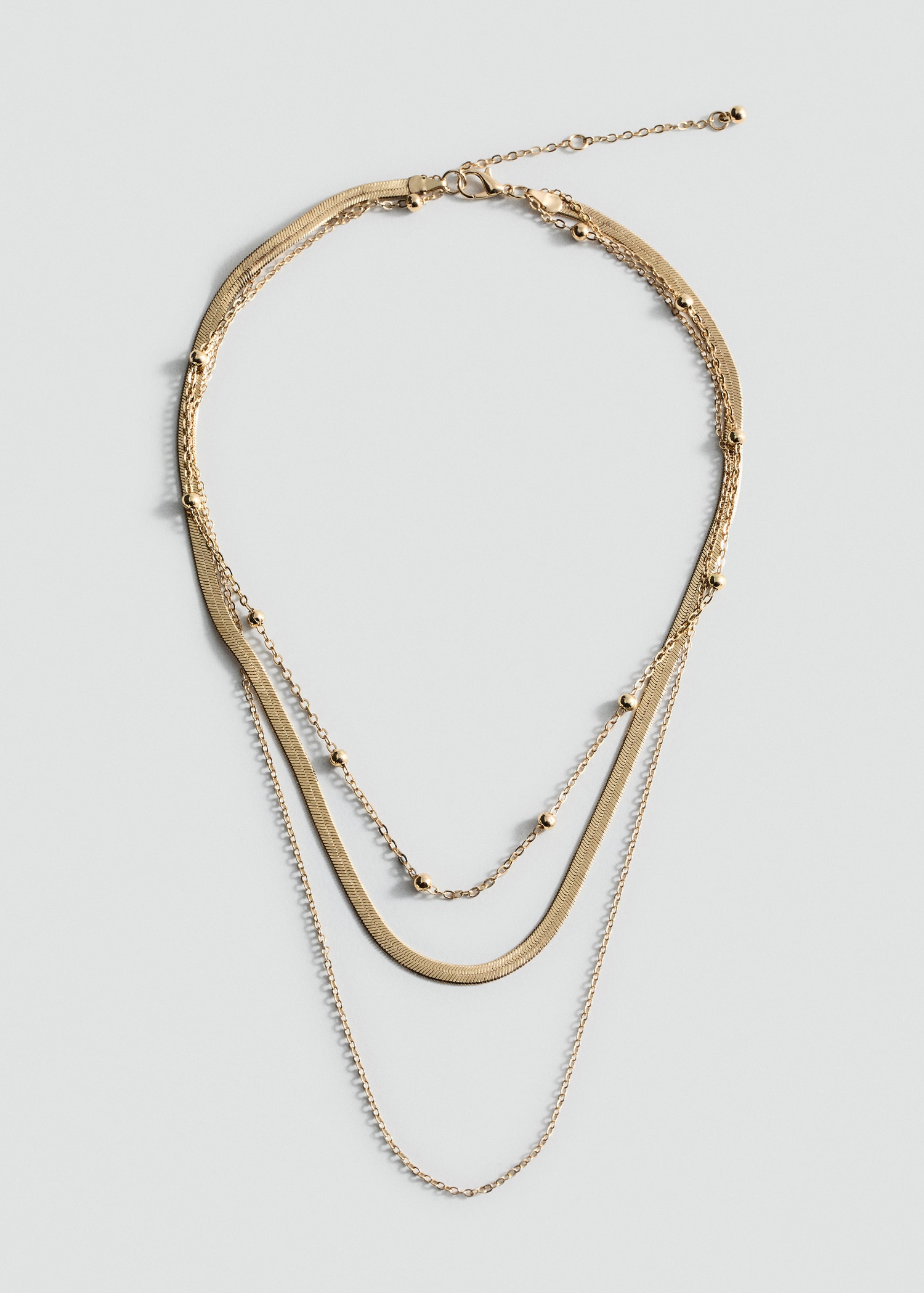 Long triple necklace - Article without model