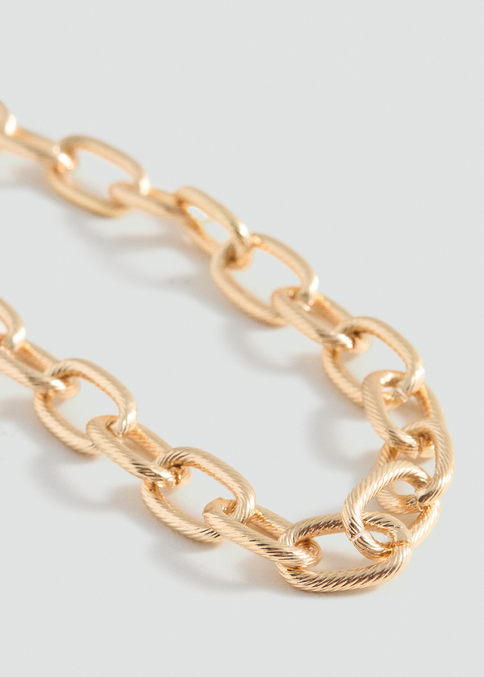 Interwoven chain necklace - Medium plane