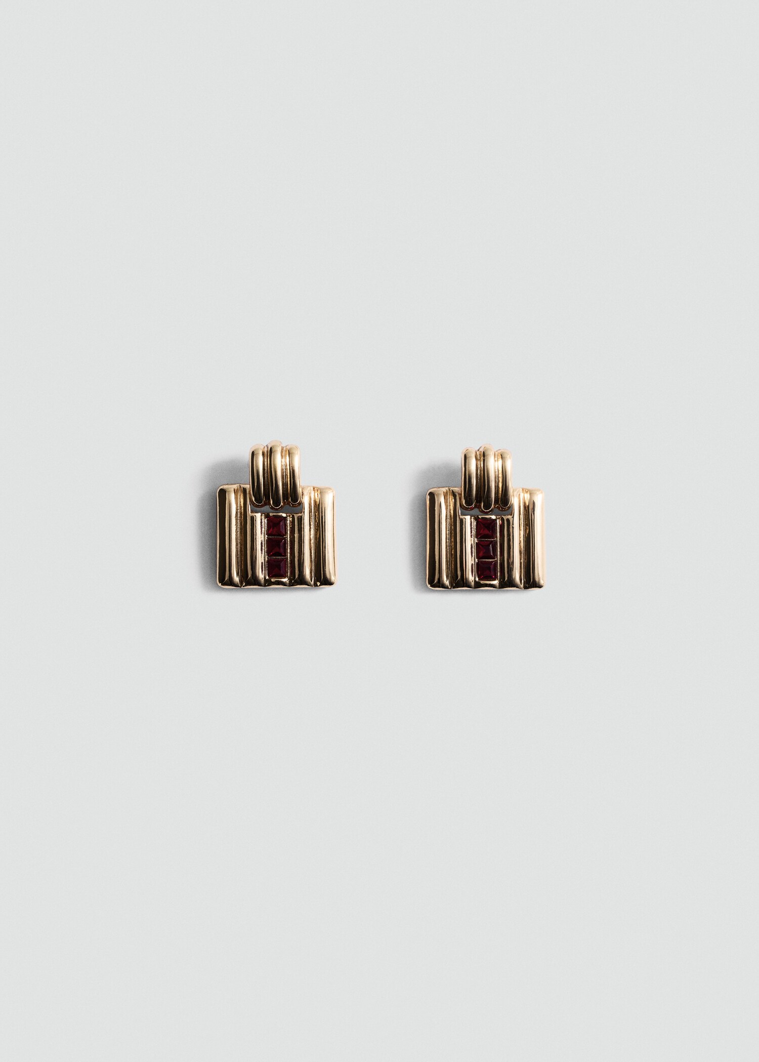 Pendientes geométricos aplique cristales - Artículo sin modelo