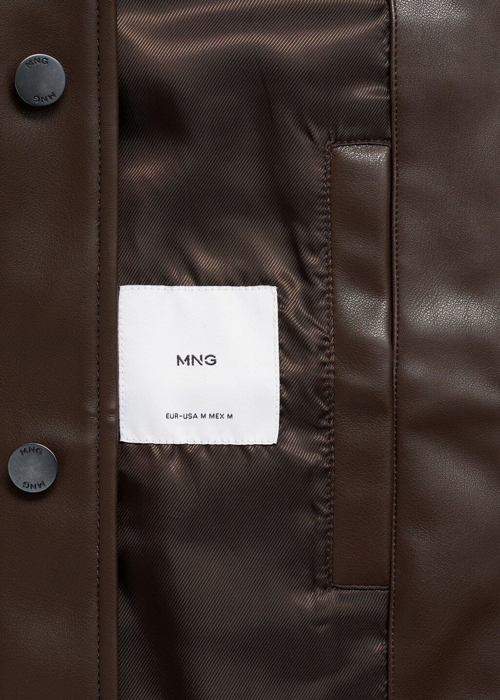Leather-effect jacket with pockets - Men | MANGO USA Leather-effect jacket with pockets - Men | MANGO USA