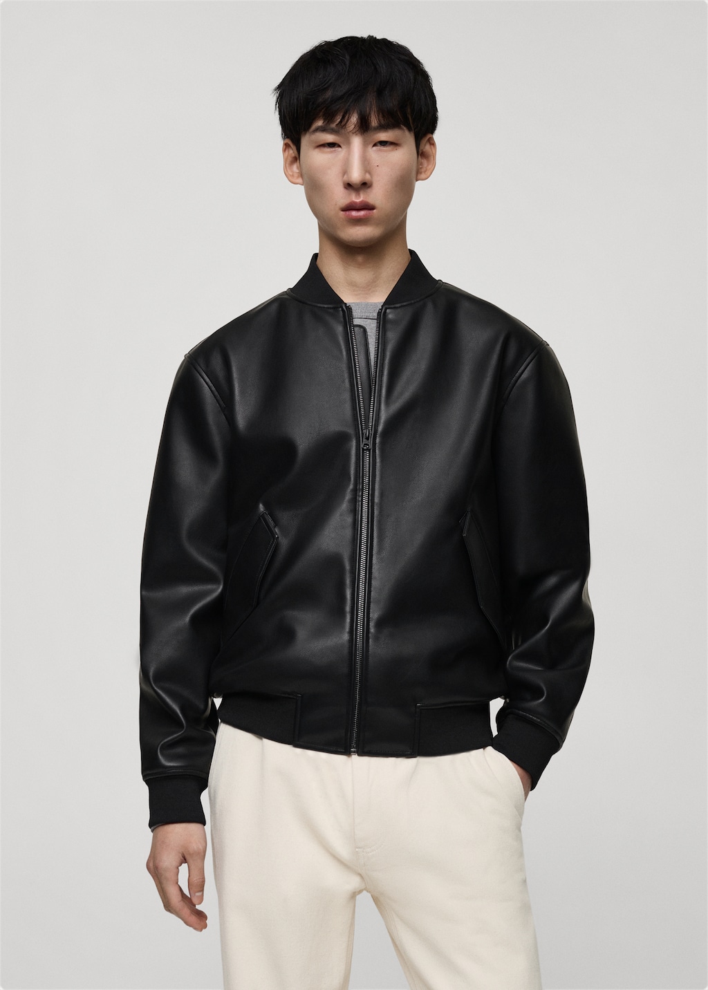 Veste Mango Outlet Blouson Biker Cuir Mango Blouson Cuir Homme