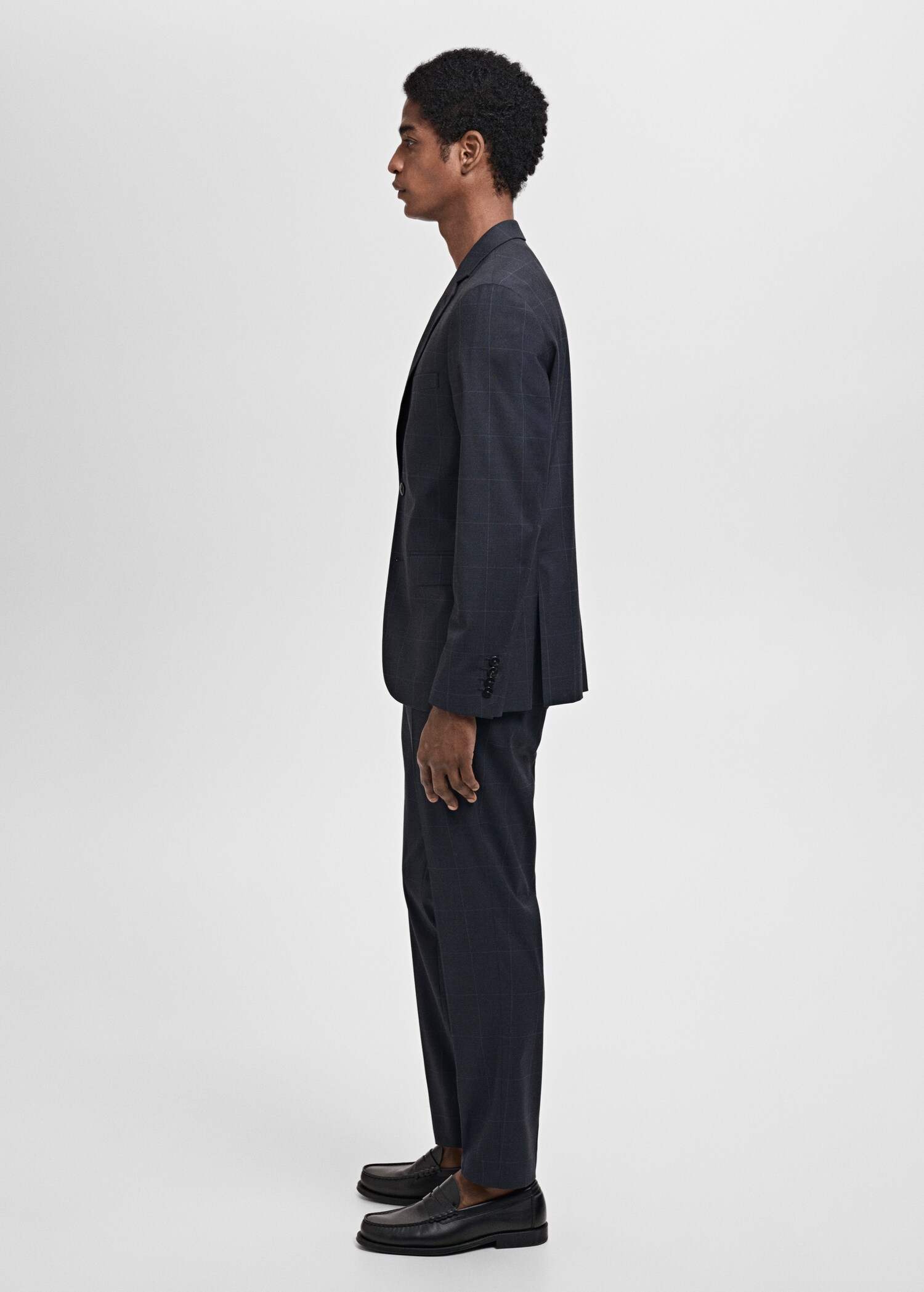 Stretch fabric super slim-fit suit trousers - Details of the article 6