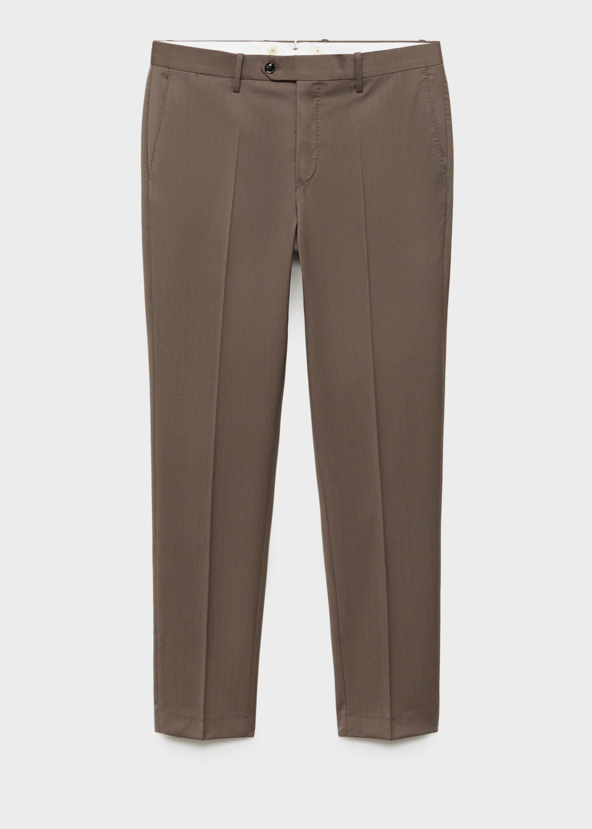 100% virgin wool herringbone suit trousers - Article without model