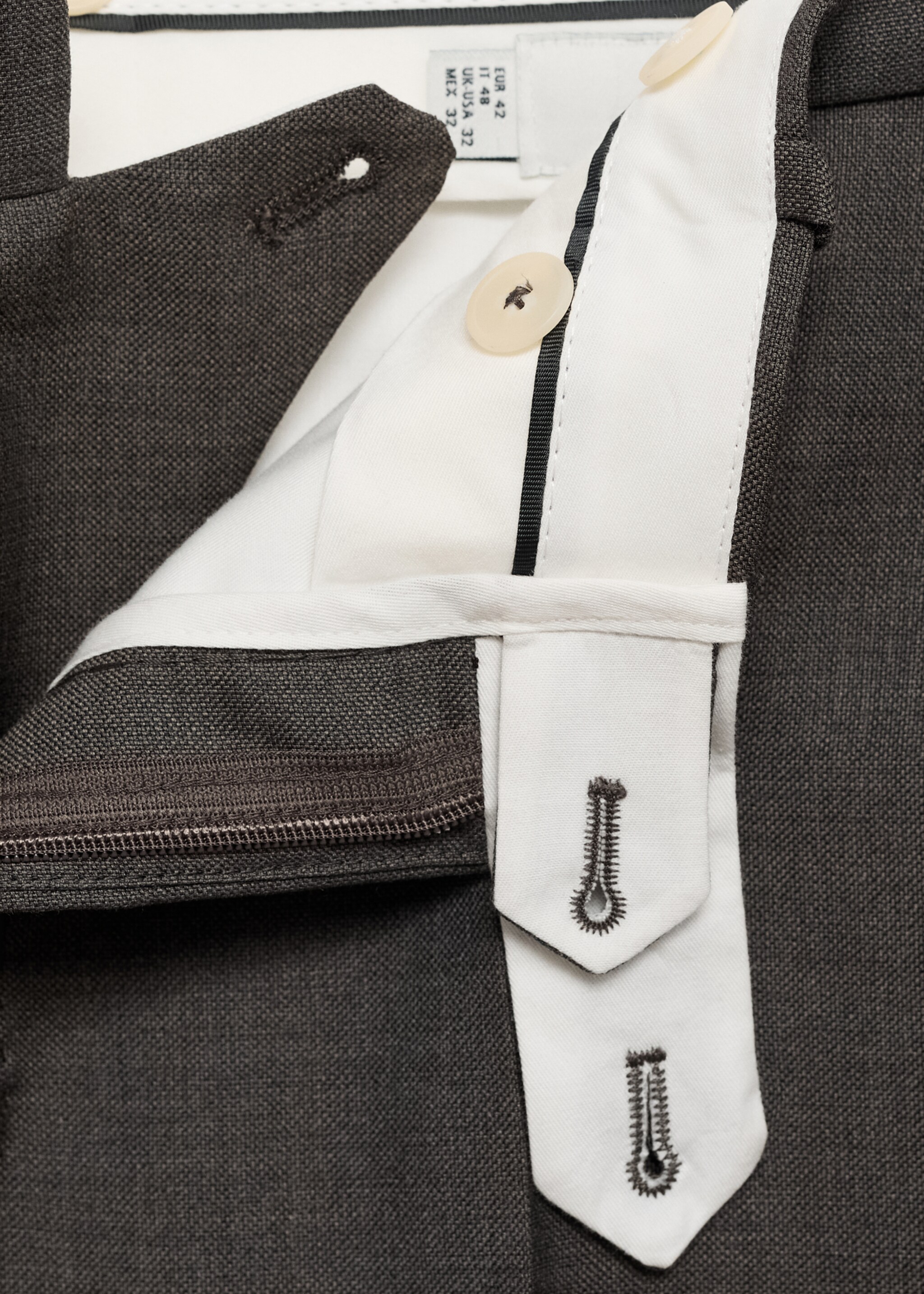 Venice 100% virgin wool suit trousers - Details of the article 0