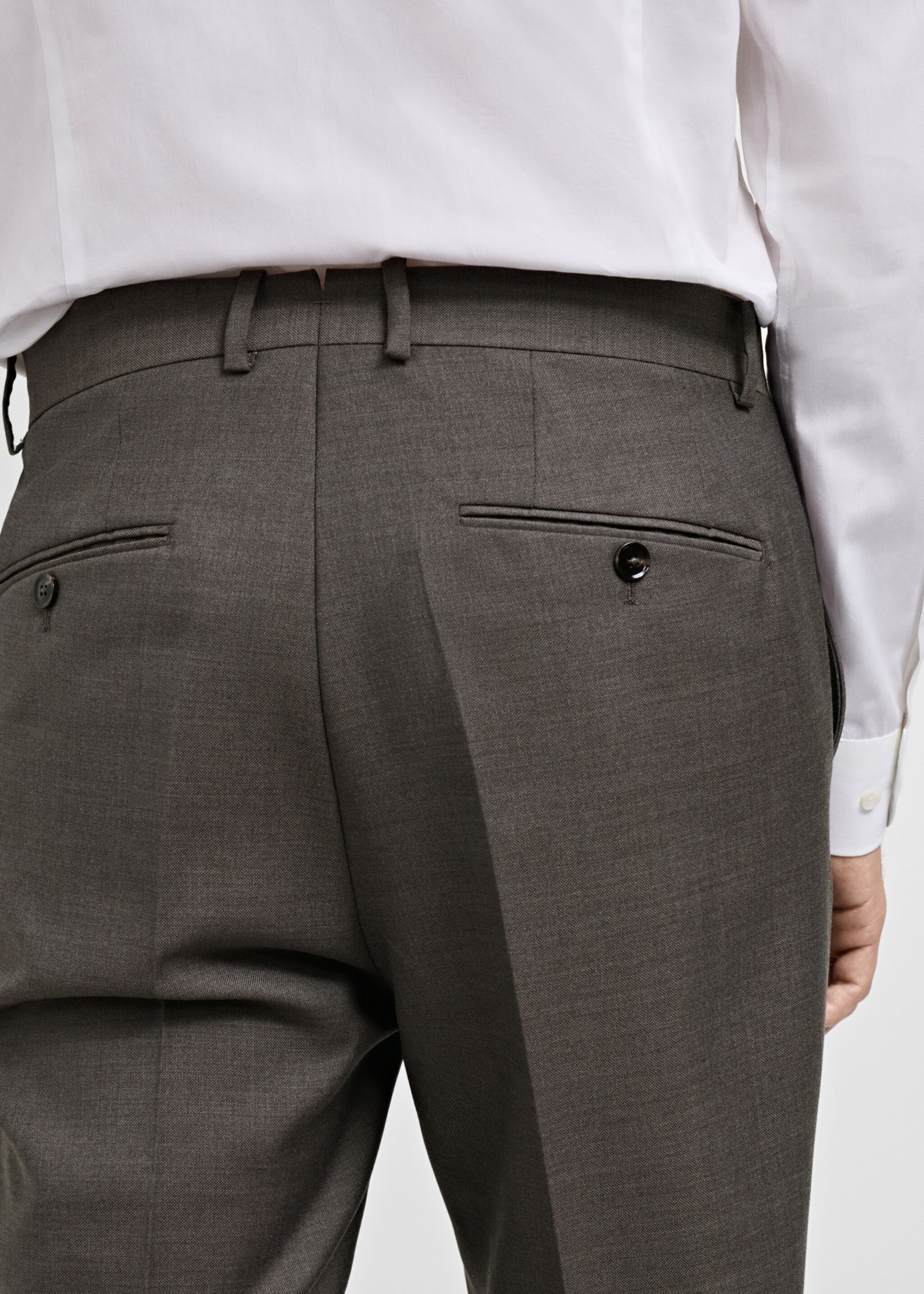 Venice 100% virgin wool suit trousers - Details of the article 6