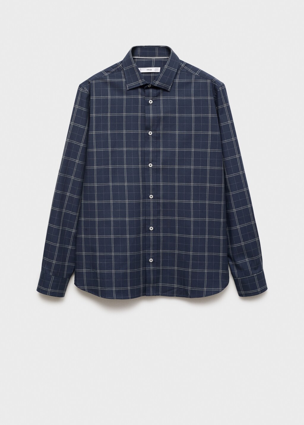 【MODERNIF】Moody check shirt river_blue_sky_blue_checks_pat