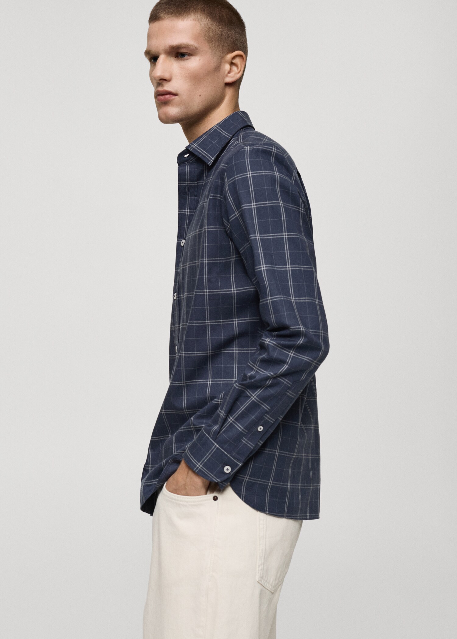 Camisa regular fit algodón cuadros - Detalle del artículo 2