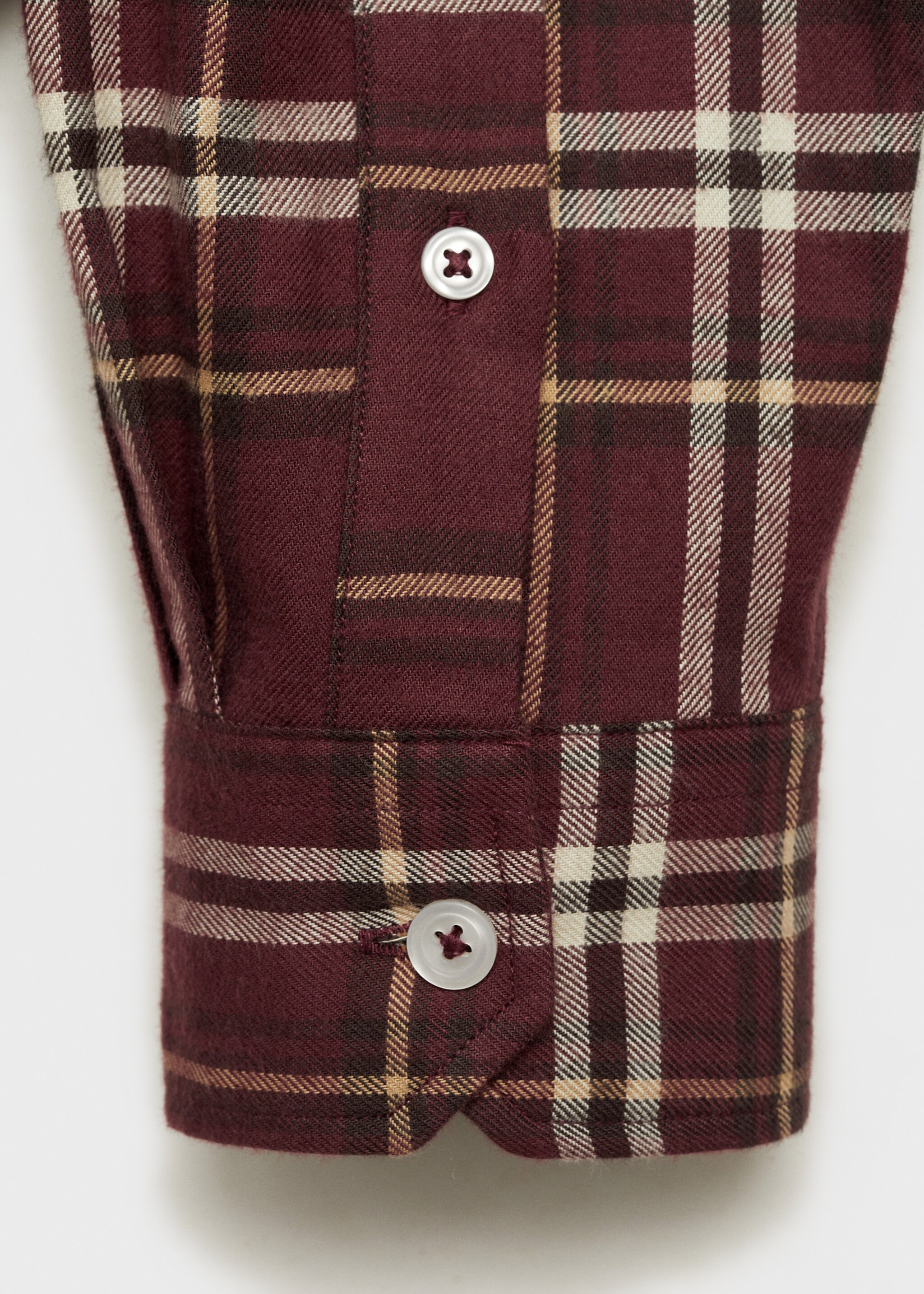 Camisa 100% algodón franela cuadros - Detalle del artículo 0